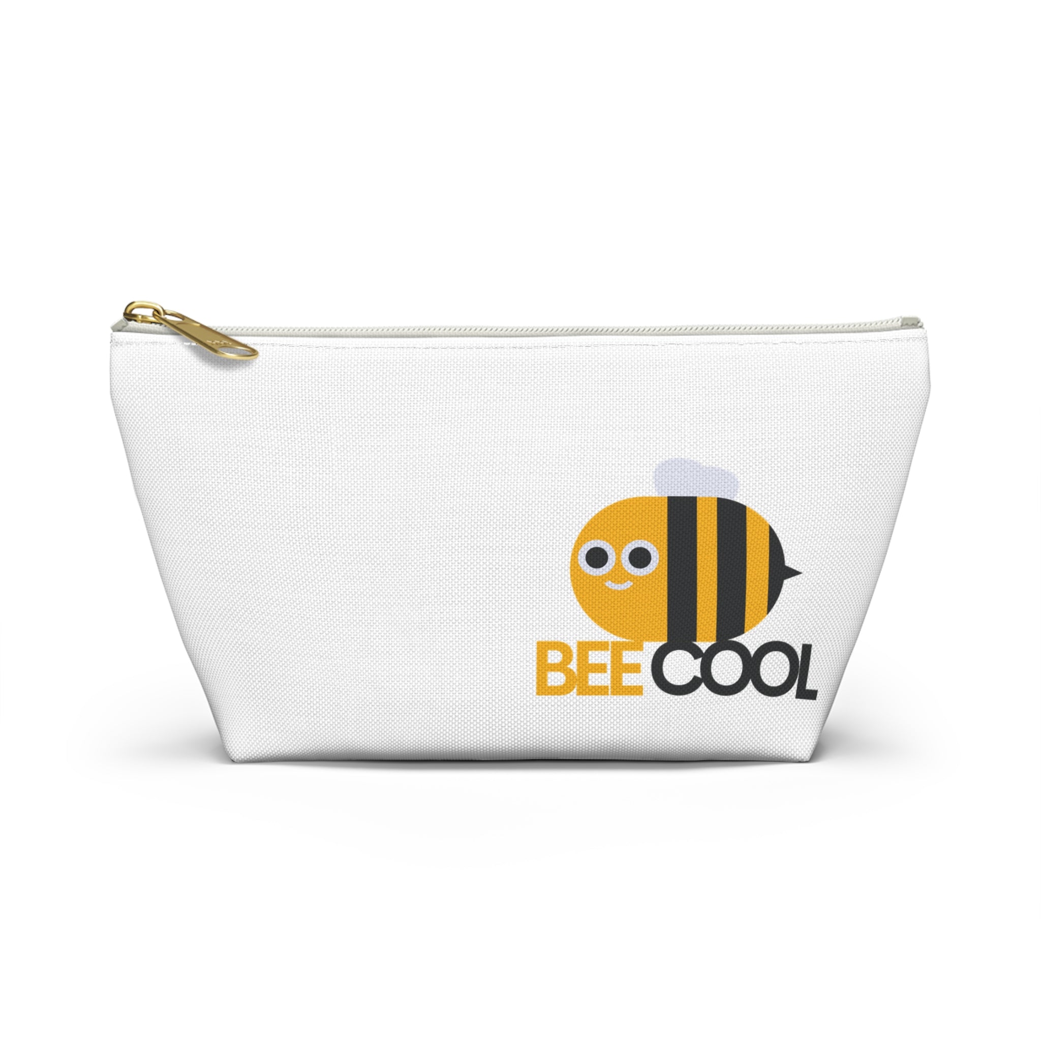 Bee Cool Accessory Pouch — Cute Bee Zipper Cosmetic Bag