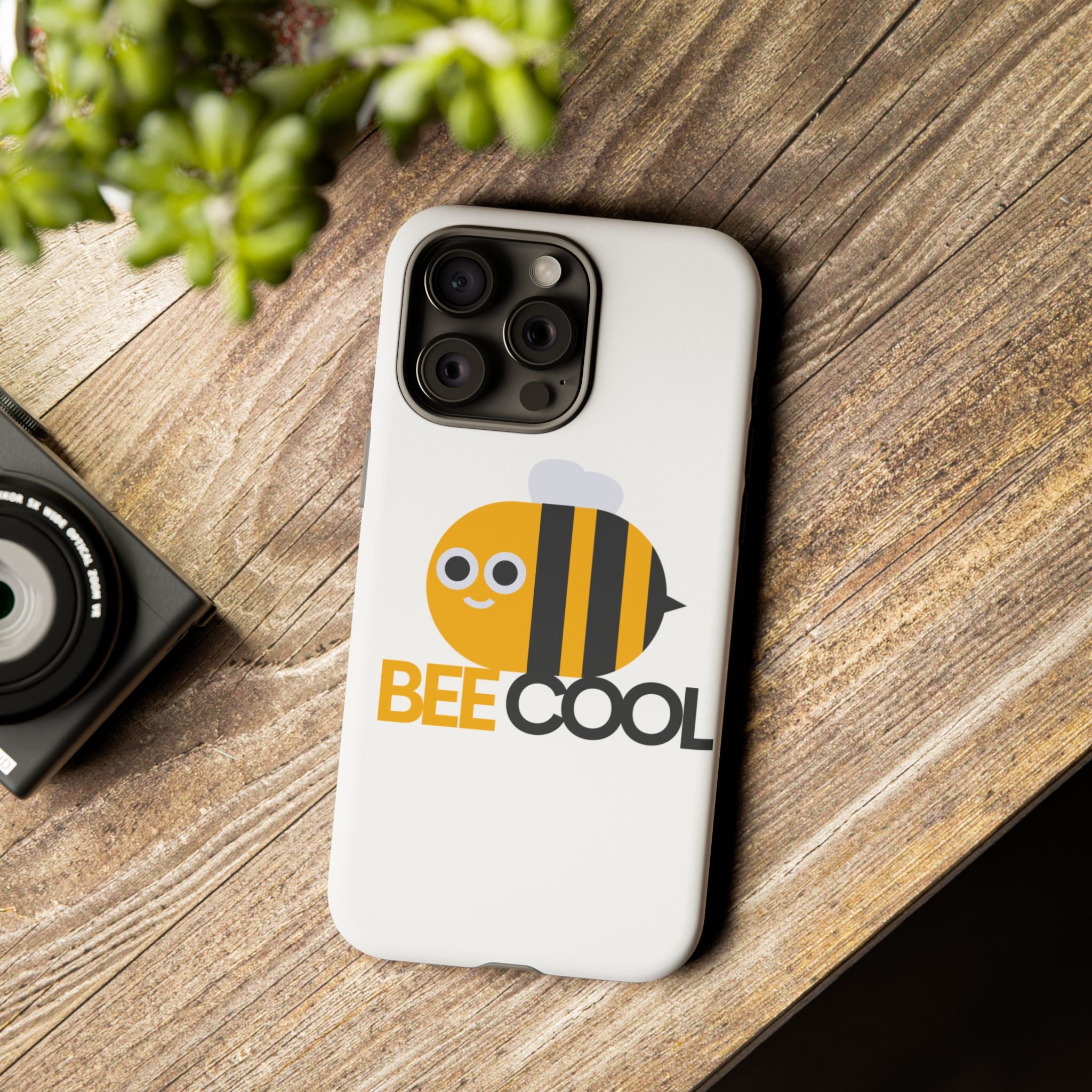 Bee Cool iPhone Case, Cute Bee Phone Cover, Fun Smartphone Protector, Unique Gift for Bee Lovers, Playful Tech Accessory