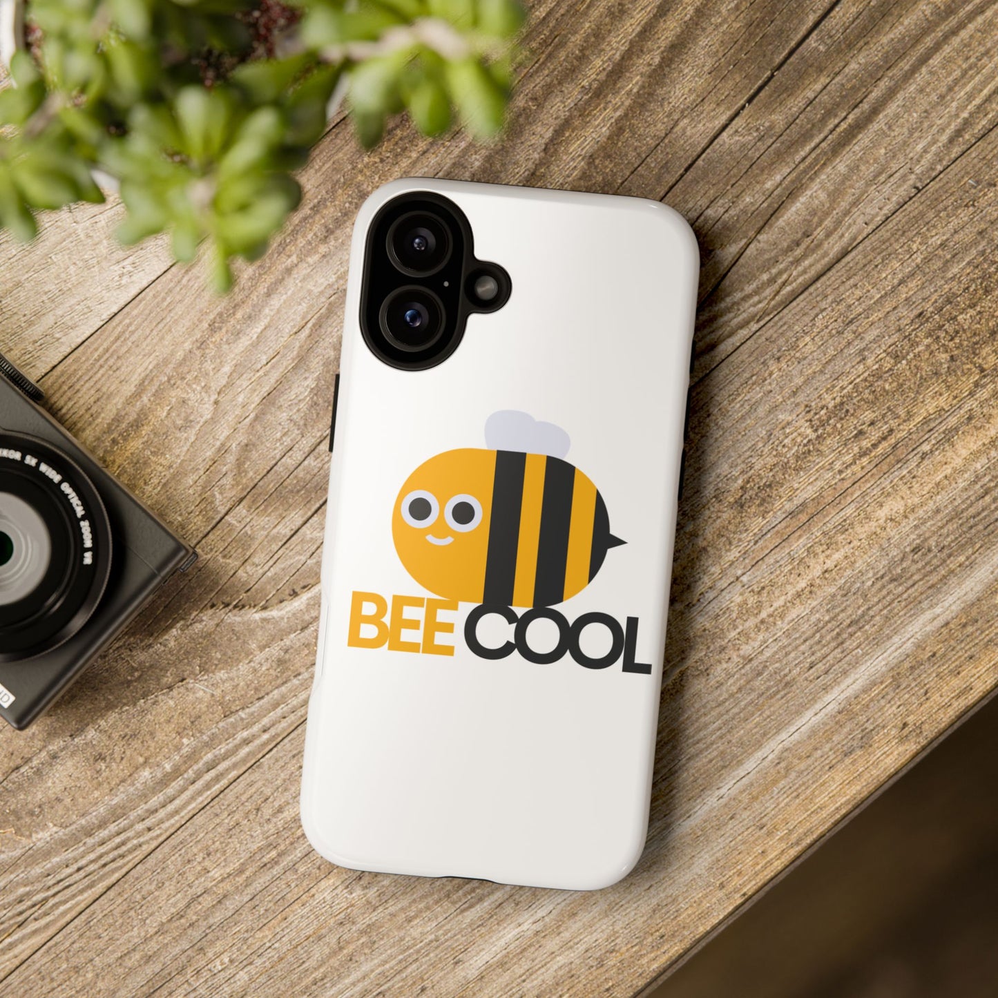 Bee Cool iPhone Case, Cute Bee Phone Cover, Fun Smartphone Protector, Unique Gift for Bee Lovers, Playful Tech Accessory