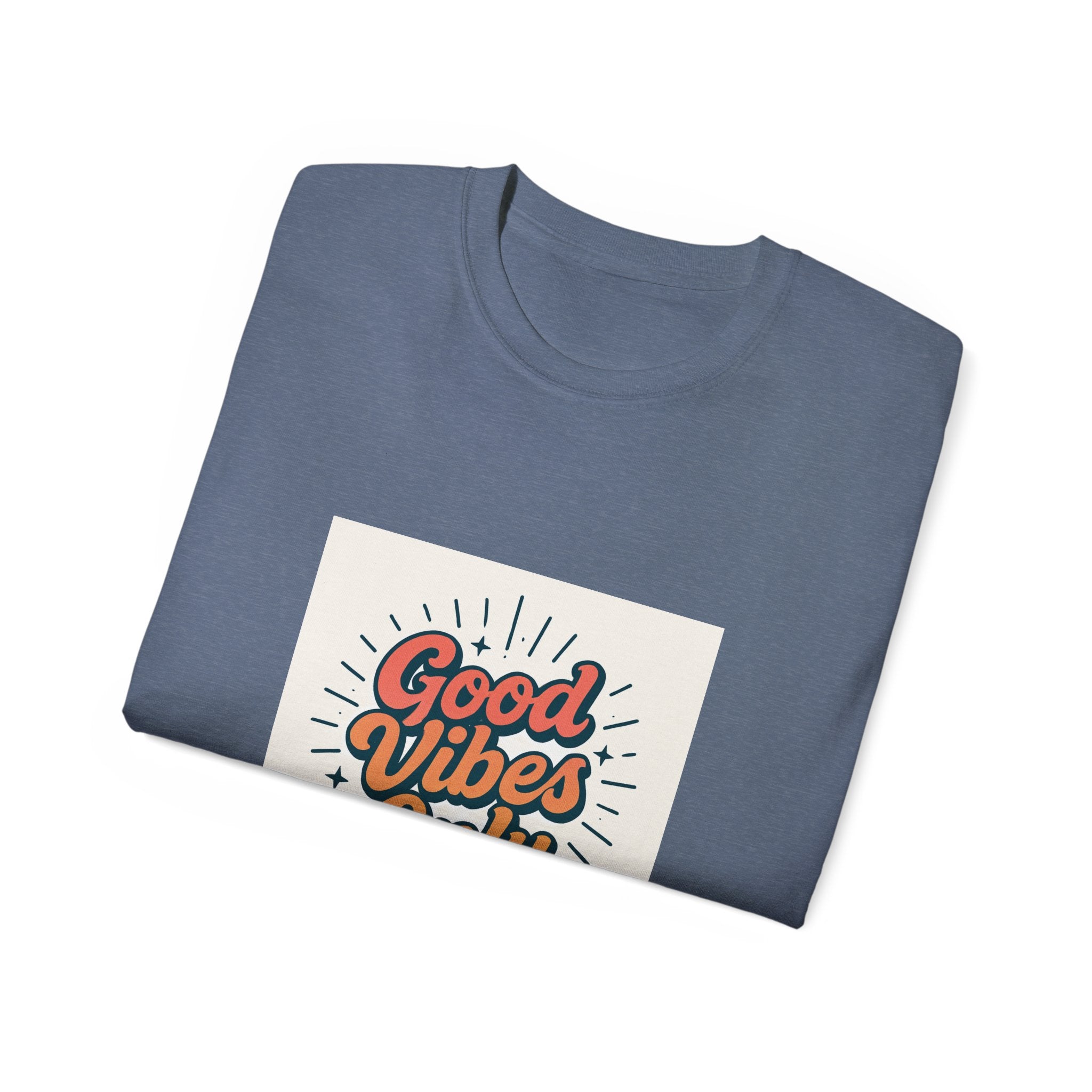 Good Vibes Only Tee, Unisex Cotton Shirt for Casual Wear, Summer Vibe T-Shirt, Perfect Gift for Friends, Positive Energy Top