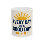 Sunny Optimism Ceramic Mug | Gift for Coffee Lovers, Motivational Coffee Cup, Inspirational Drinkware, Home Office Decor, Birthday Gift