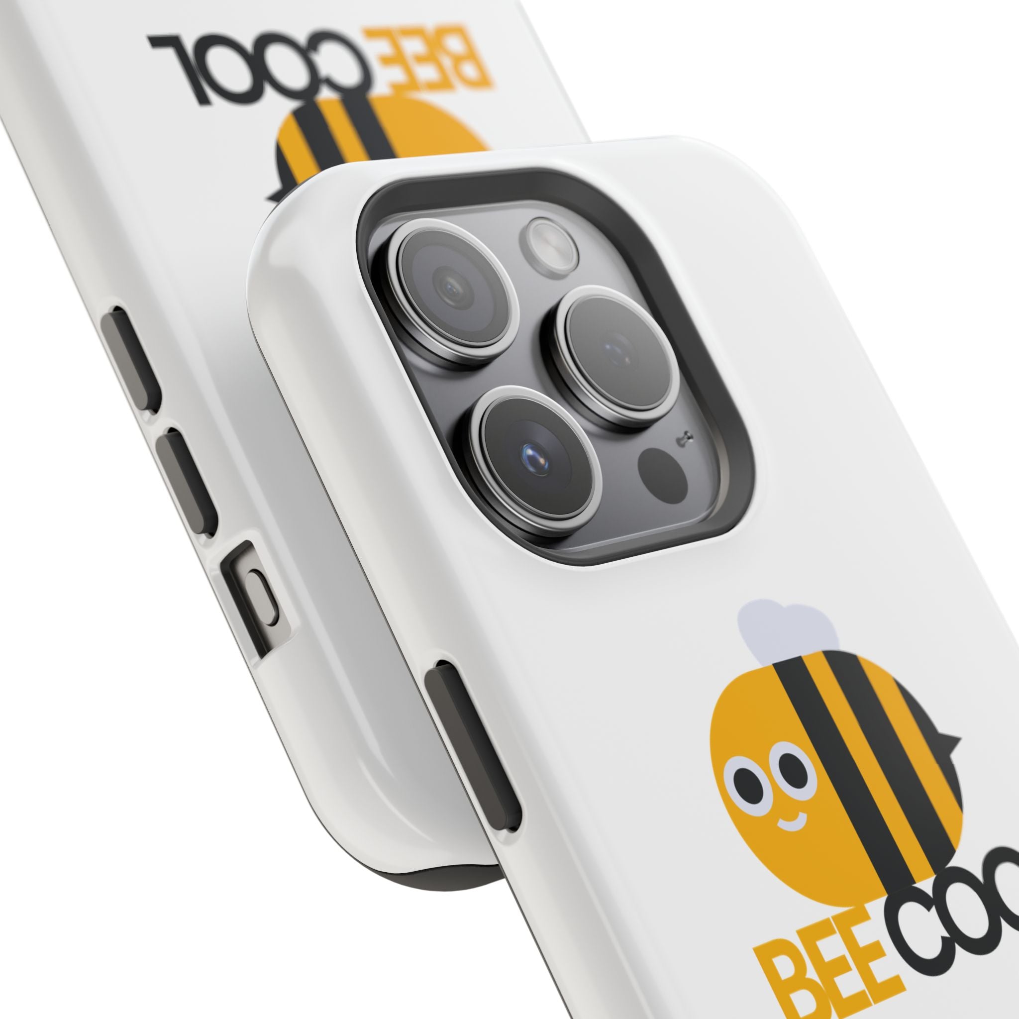 Bee Cool Phone Case, Impact-Resistant Case for Bee Lovers, Cute Bee Phone Cover, Unique Gift for Nature Enthusiasts, Fun Spring Accessory