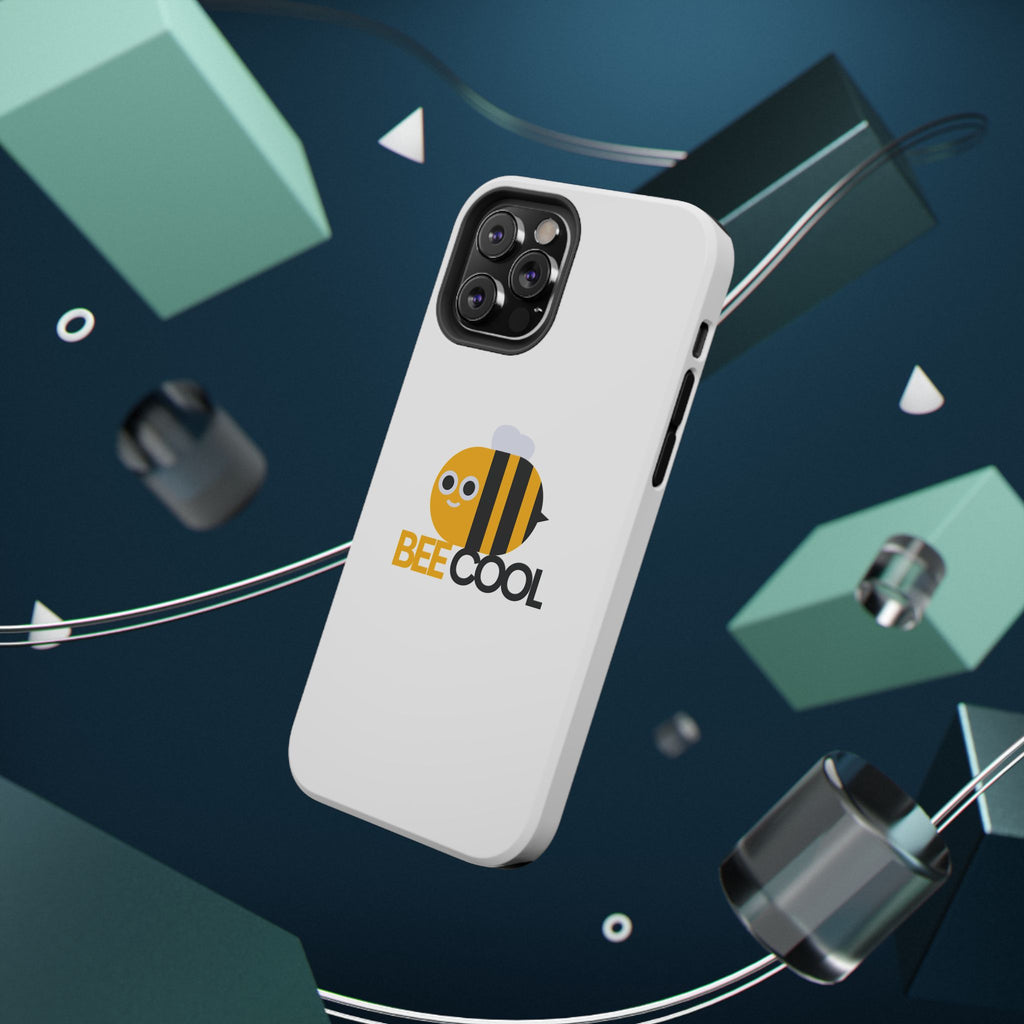 Bee Cool Phone Case, Impact-Resistant Case for Bee Lovers, Cute Bee Phone Cover, Unique Gift for Nature Enthusiasts, Fun Spring Accessory