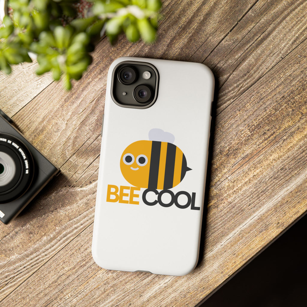 Bee Cool iPhone Case, Cute Bee Phone Cover, Fun Smartphone Protector, Unique Gift for Bee Lovers, Playful Tech Accessory