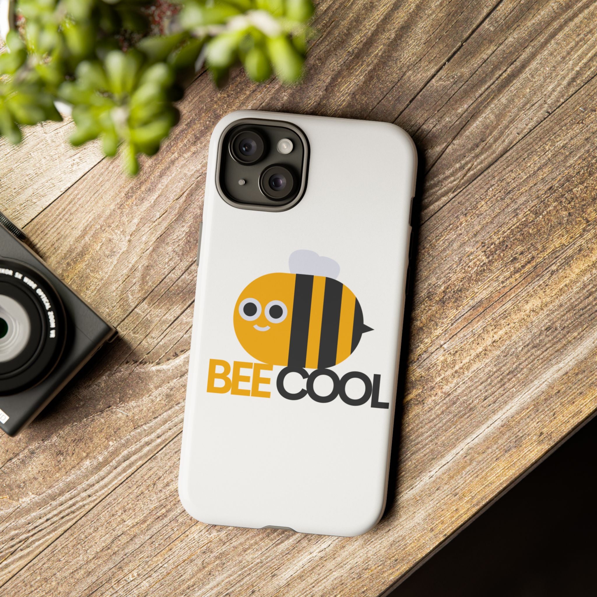 Bee Cool iPhone Case, Cute Bee Phone Cover, Fun Smartphone Protector, Unique Gift for Bee Lovers, Playful Tech Accessory