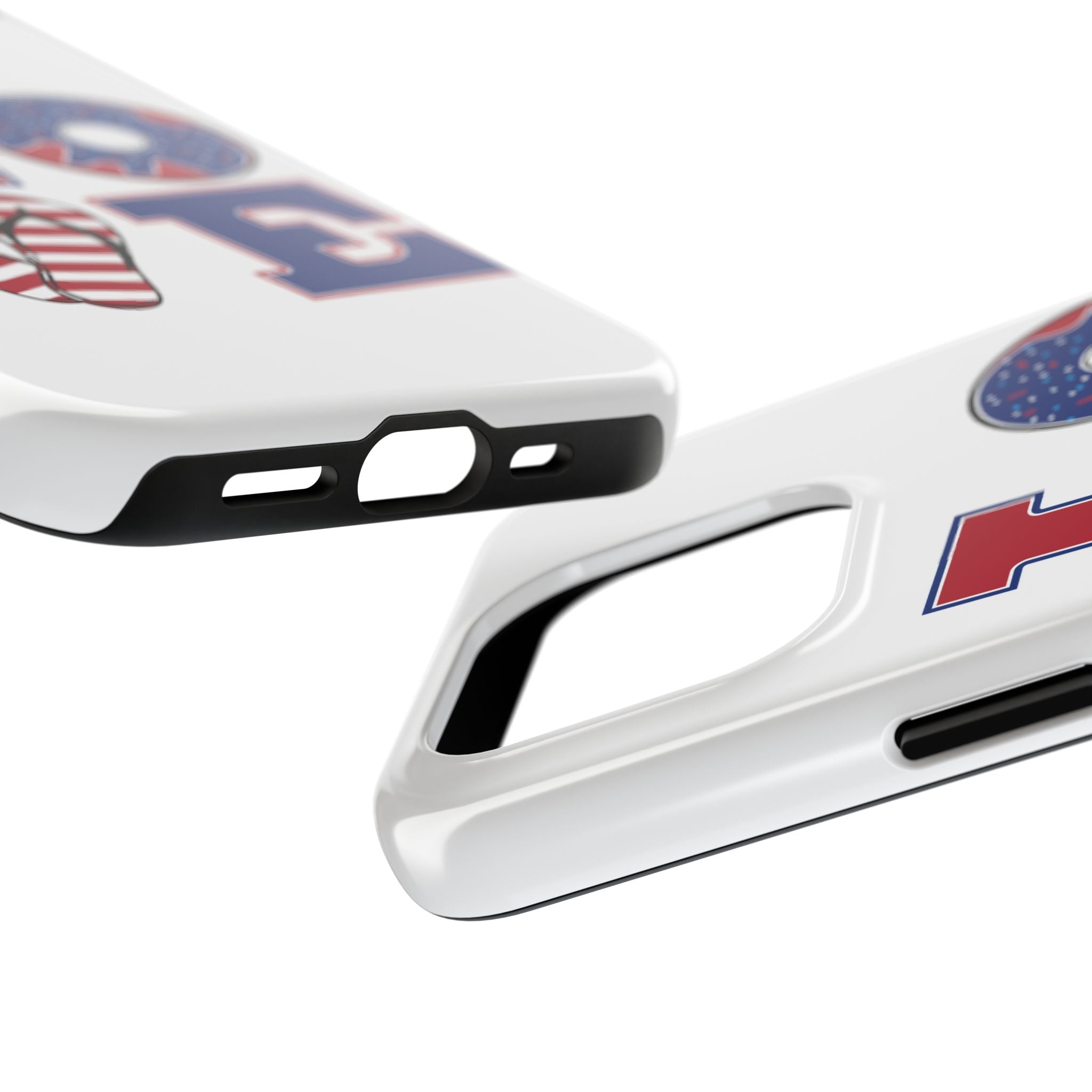 Patriotic LOVE Tough Phone Case — USA Flag & Donut Graphic