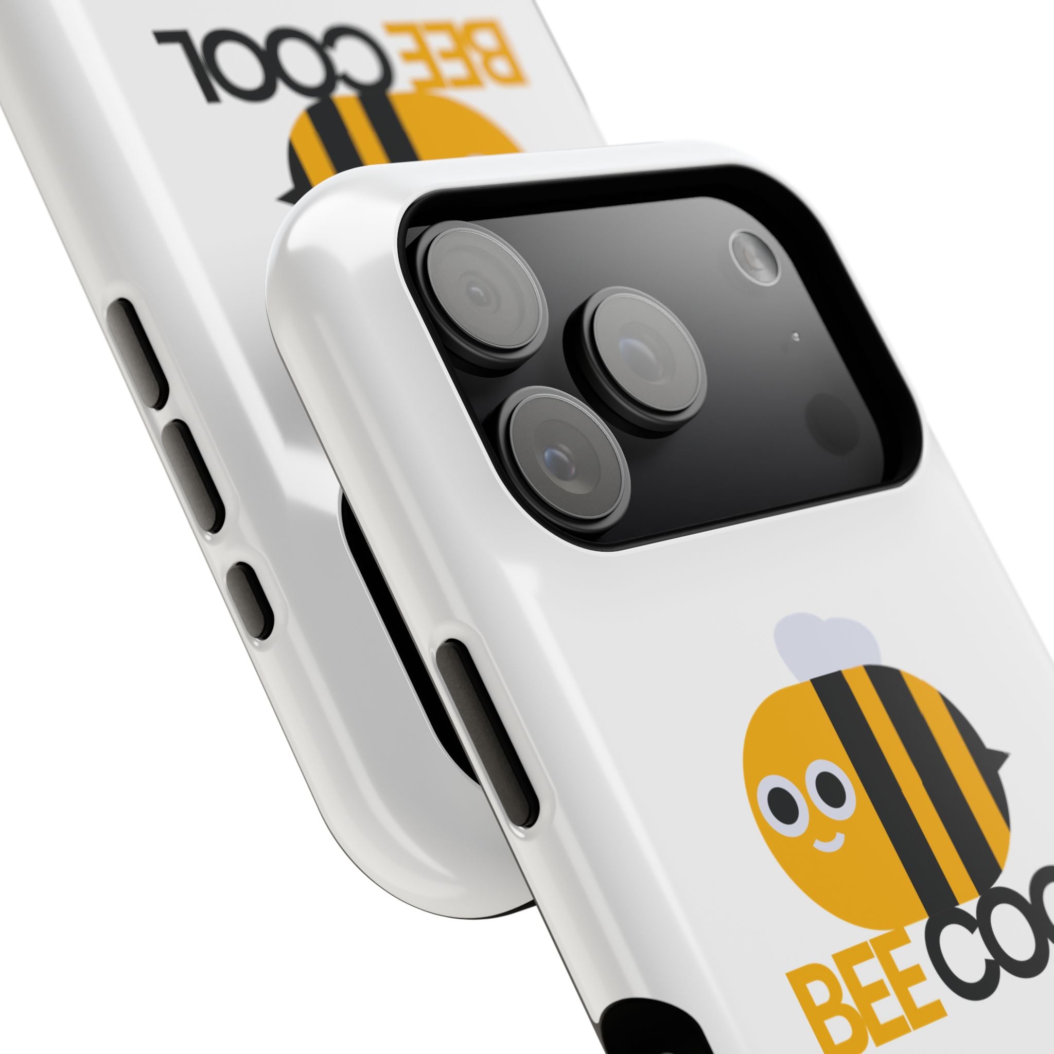 Bee Cool Phone Case, Impact-Resistant Case for Bee Lovers, Cute Bee Phone Cover, Unique Gift for Nature Enthusiasts, Fun Spring Accessory