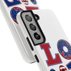 Patriotic LOVE Tough Phone Case — USA Flag & Donut Graphic