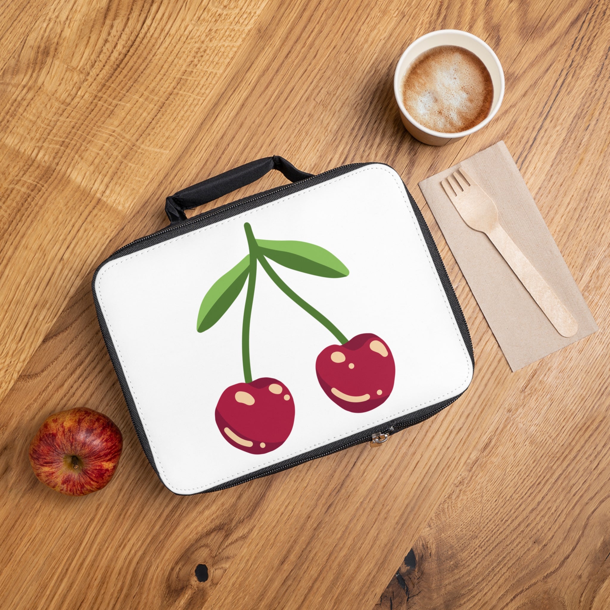 Cherry Lunch Bag — Cute Fruit Insulated Kids Bento Bag