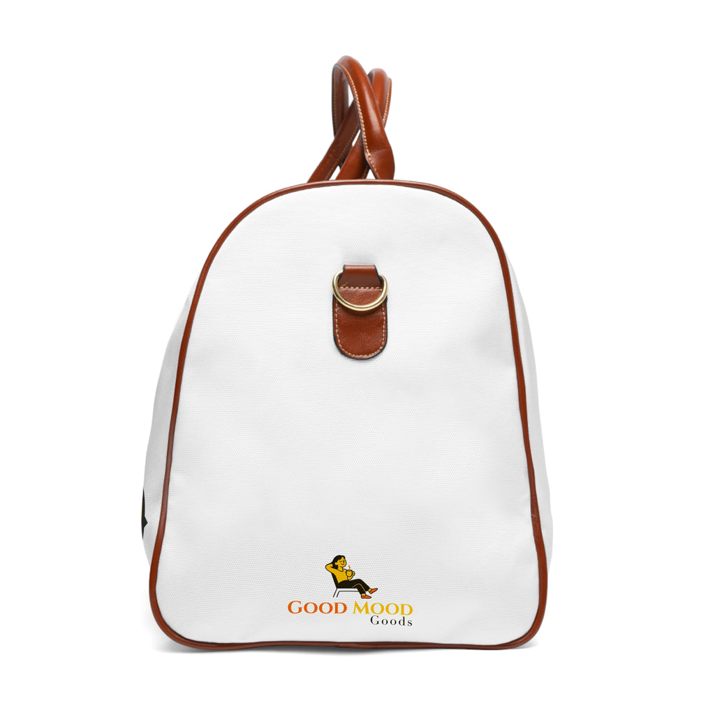 Bee Cool Waterproof Travel Bag — Cute Bee Print Duffle for Weekend Trips