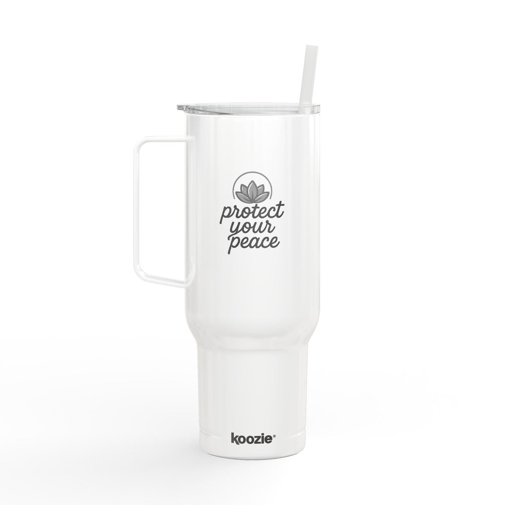 Engraved Insulated Tumbler - Protect Your Peace, Perfect for Travel, Outdoor Adventures, Eco-Friendly Gift, Personalized Drinkware, [...]