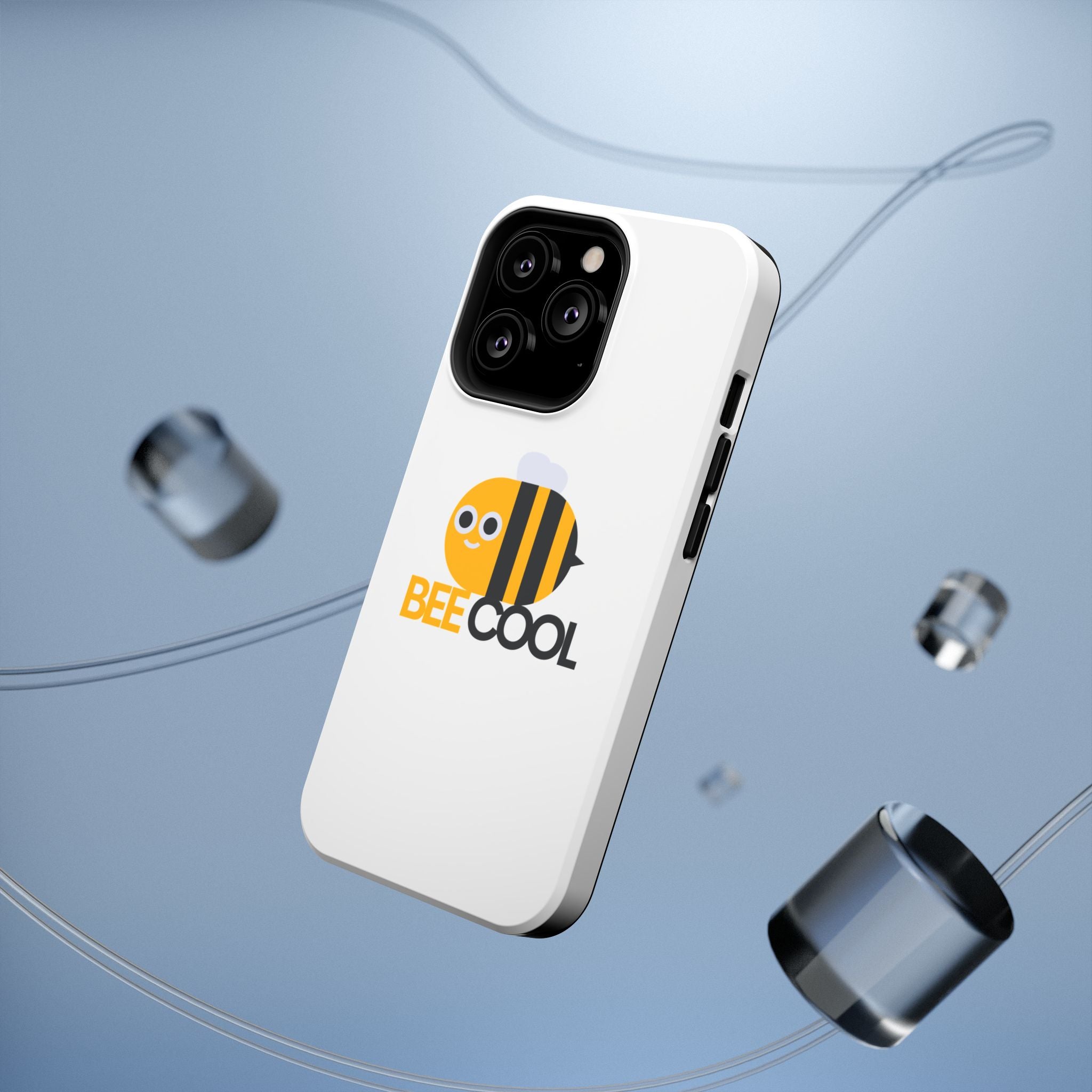 Bee Cool Phone Case, Impact-Resistant Case for Bee Lovers, Cute Bee Phone Cover, Unique Gift for Nature Enthusiasts, Fun Spring Accessory