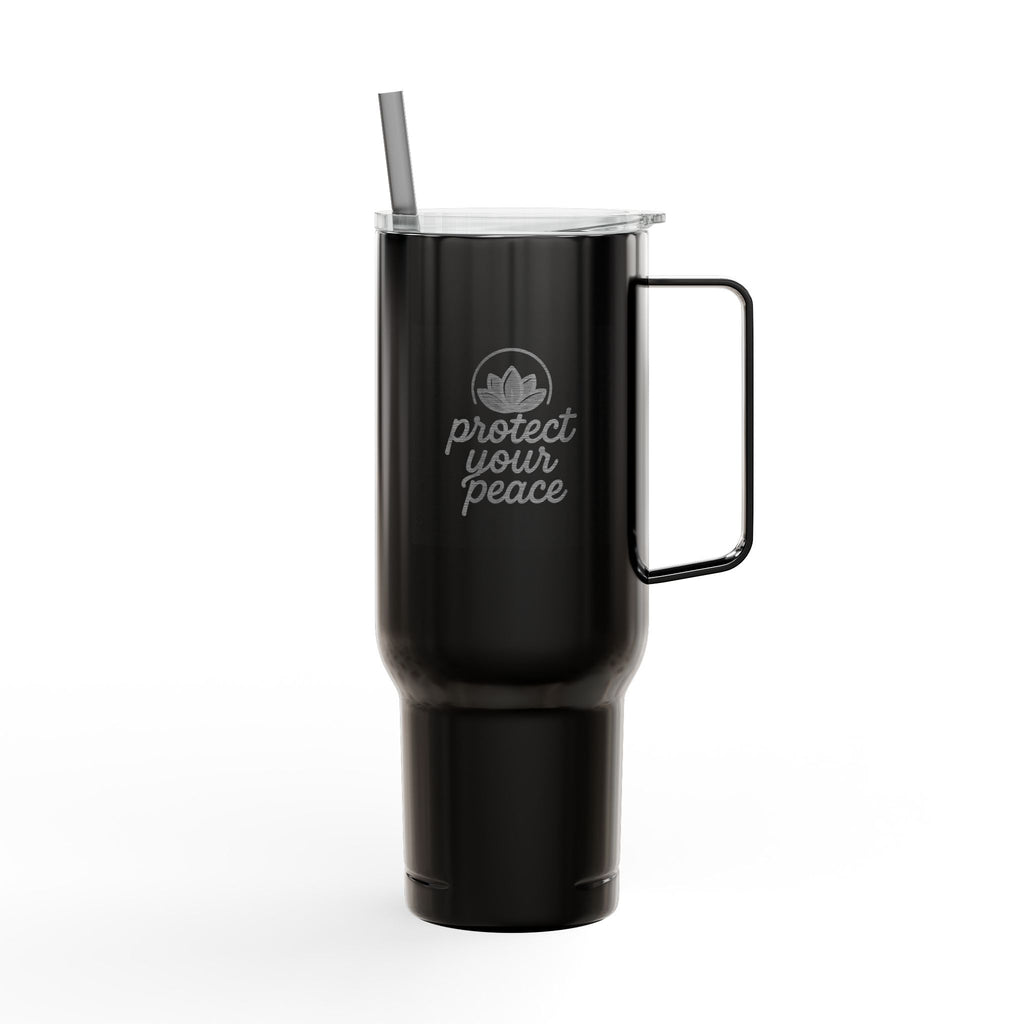 Engraved Insulated Tumbler - Protect Your Peace, Perfect for Travel, Outdoor Adventures, Eco-Friendly Gift, Personalized Drinkware, [...]