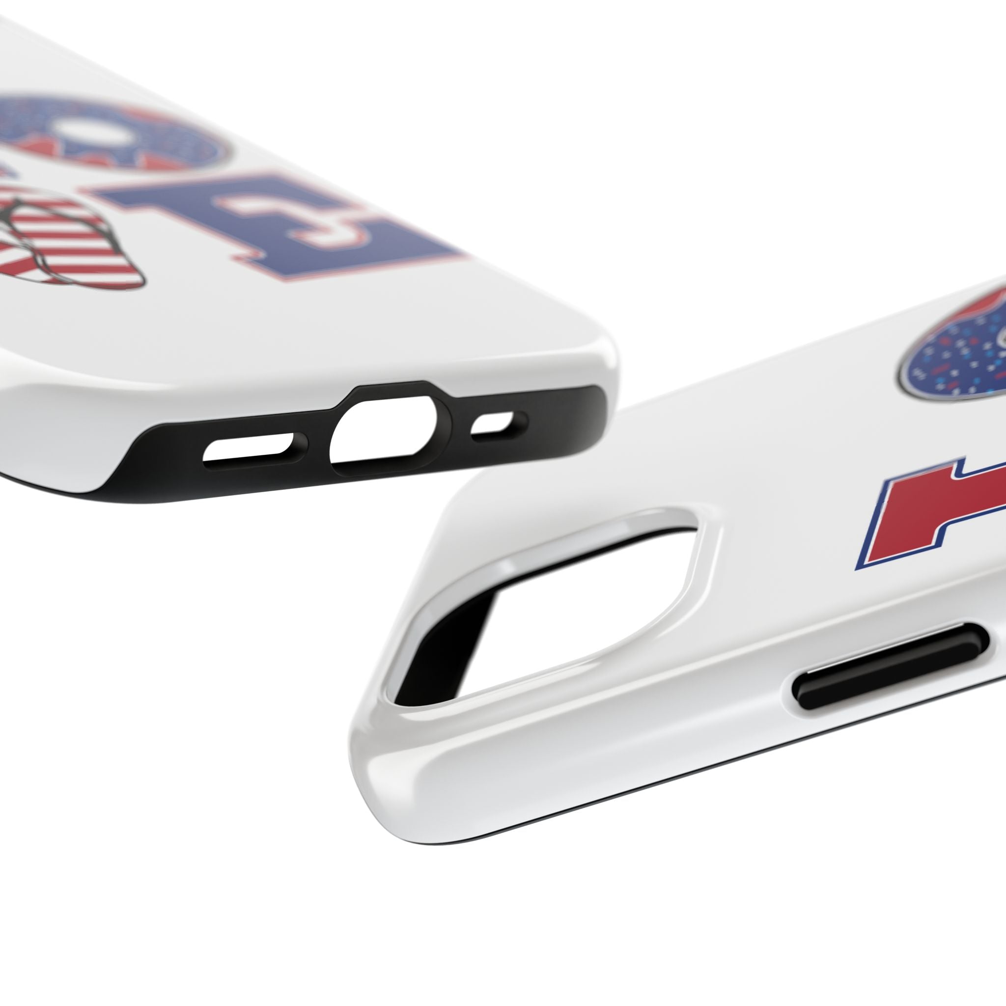 Patriotic LOVE Tough Phone Case — USA Flag & Donut Graphic