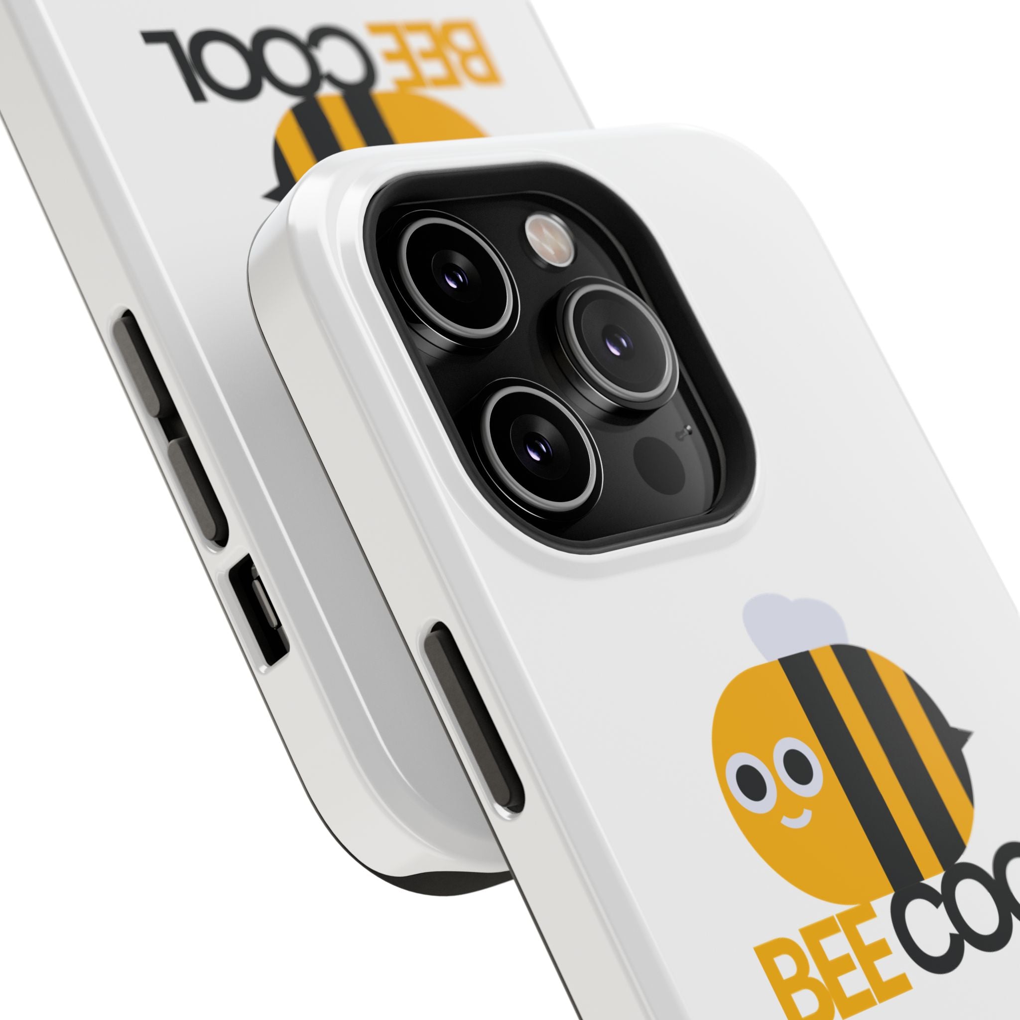 Bee Cool Phone Case, Impact-Resistant Case for Bee Lovers, Cute Bee Phone Cover, Unique Gift for Nature Enthusiasts, Fun Spring Accessory