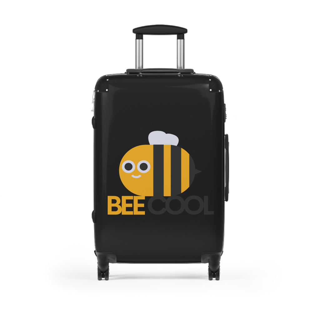 Bee Cool Suitcase — Cute Bee Graphic Carry-On Luggage