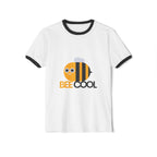Bee Cool Ringer T-Shirt, Fun Summer Outfit, Gift for Bee Lovers, Casual Wear, Unisex Fashion Tee, Bee-Themed Apparel