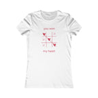 You Won My Heart Tee — Women’s Valentine Tic-Tac-Toe Heart T-Shirt
