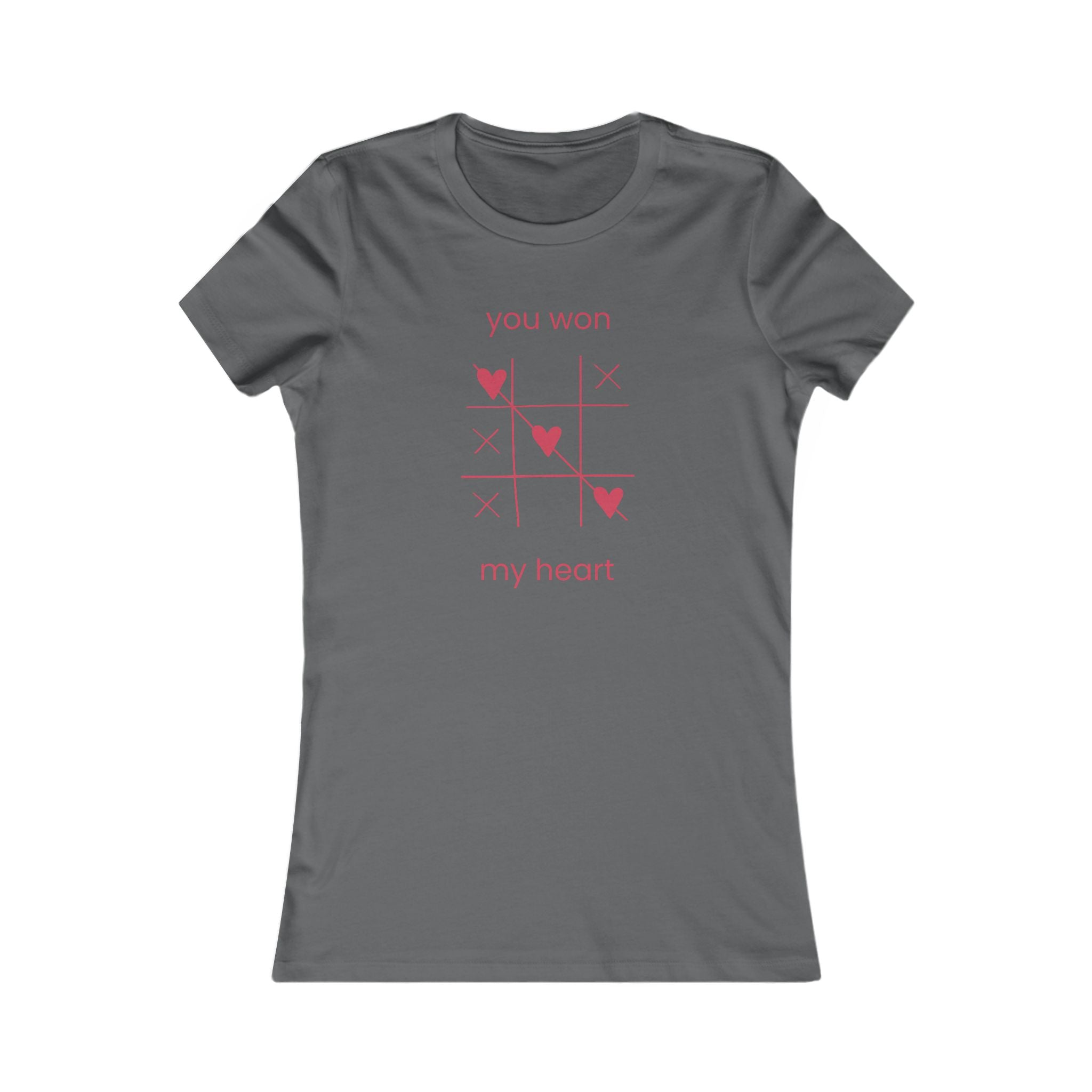 You Won My Heart Tee — Women’s Valentine Tic-Tac-Toe Heart T-Shirt