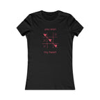 You Won My Heart Tee — Women’s Valentine Tic-Tac-Toe Heart T-Shirt