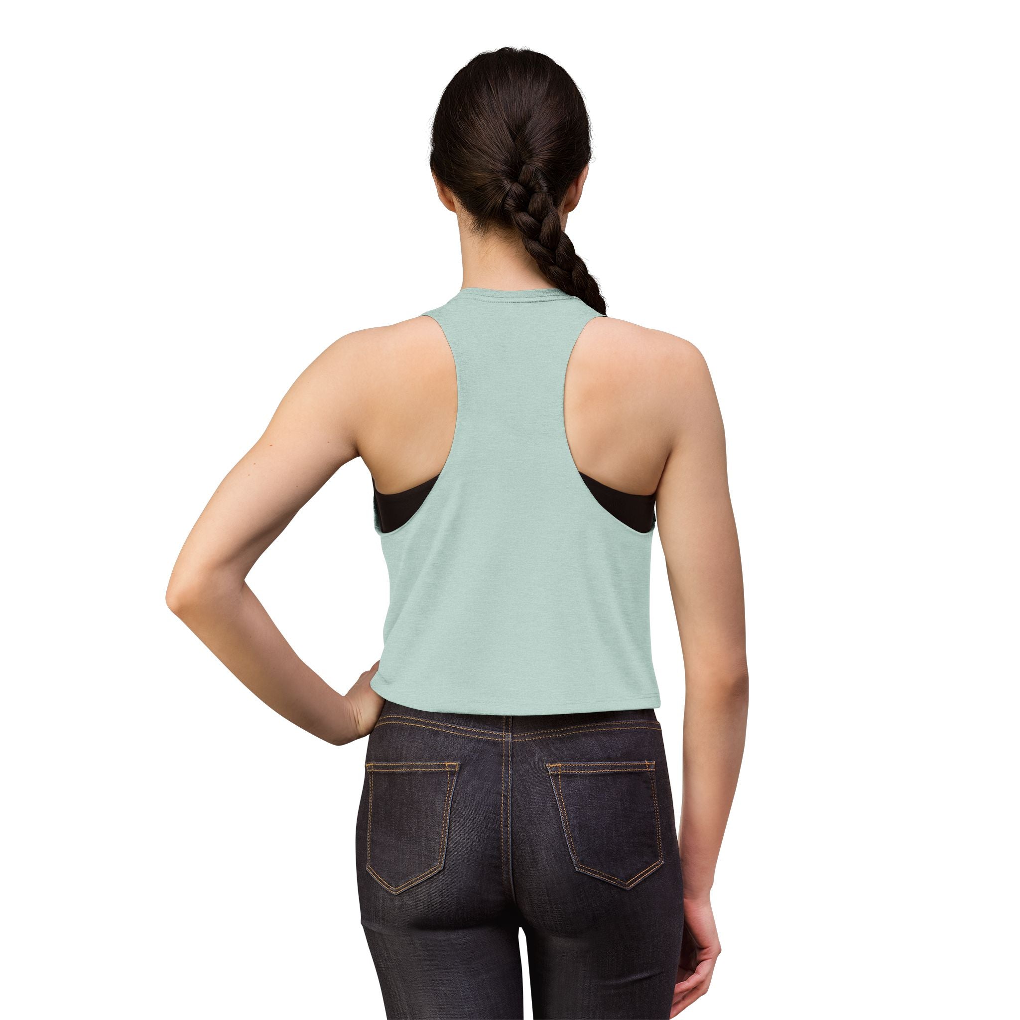 Bee Cool Crop Top — Cute Bumblebee Graphic Women's Tank