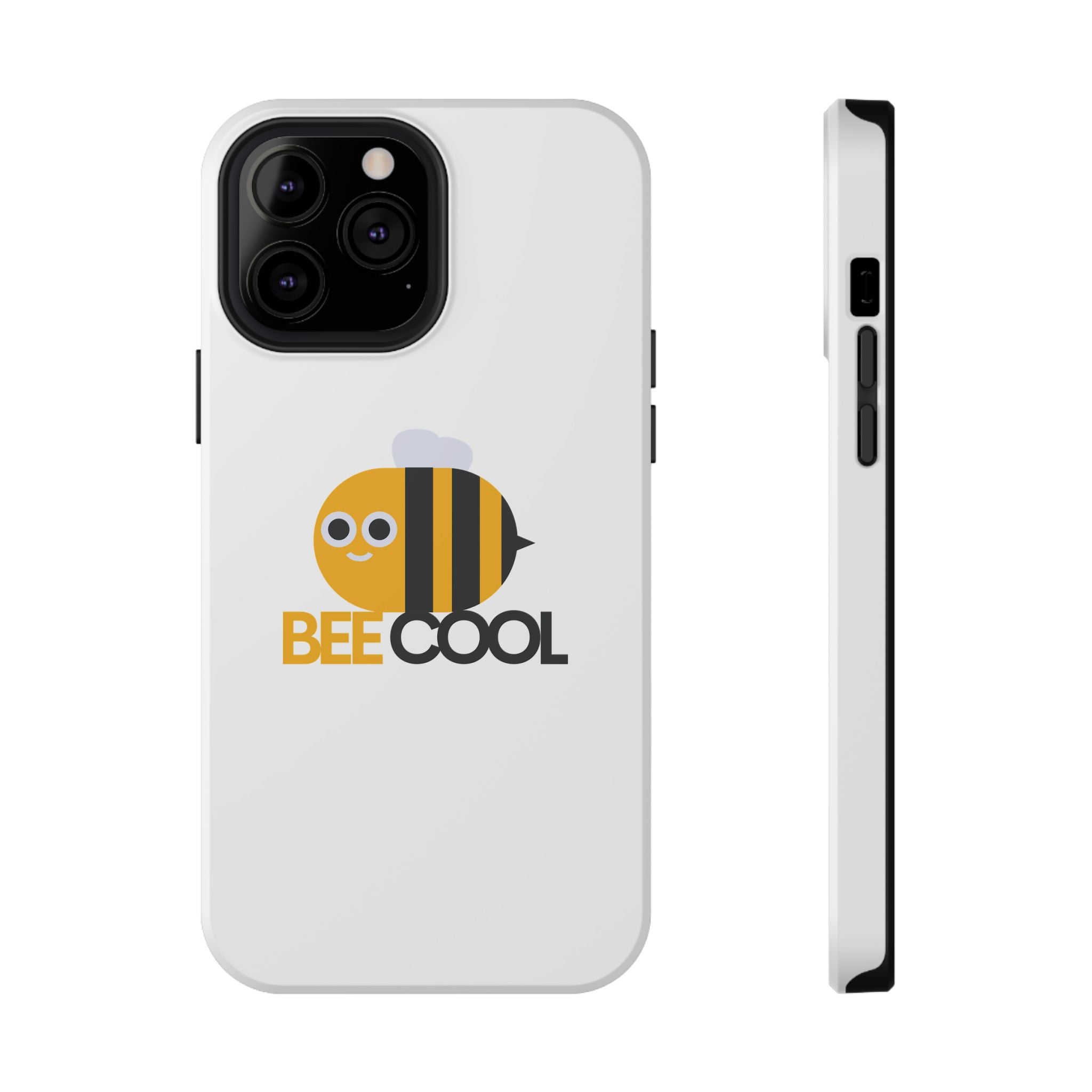 Bee Cool Phone Case, Impact-Resistant Case for Bee Lovers, Cute Bee Phone Cover, Unique Gift for Nature Enthusiasts, Fun Spring Accessory