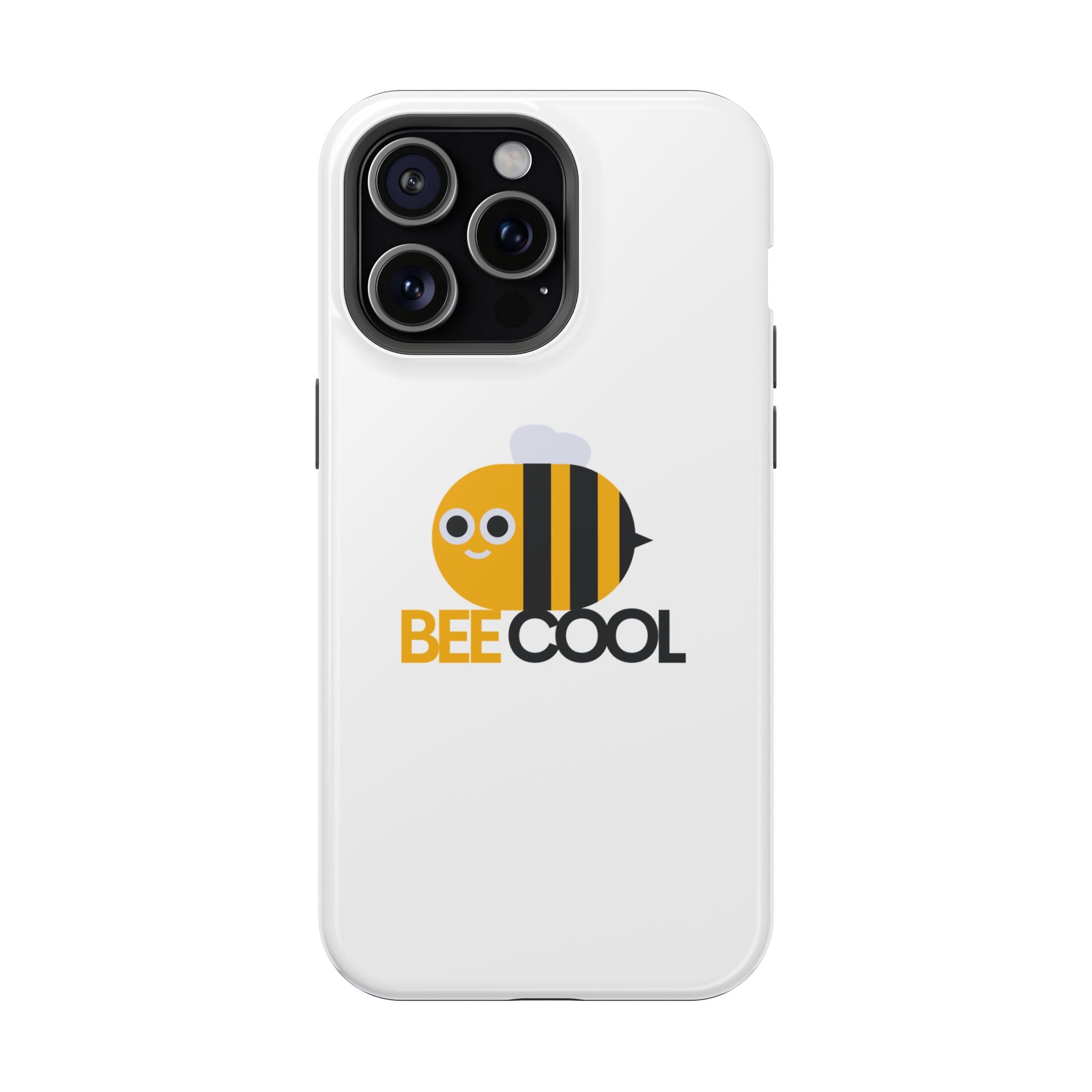 Bee Cool Phone Case, Impact-Resistant Case for Bee Lovers, Cute Bee Phone Cover, Unique Gift for Nature Enthusiasts, Fun Spring Accessory