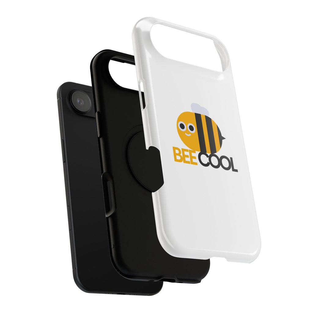 Bee Cool Phone Case, Impact-Resistant Case for Bee Lovers, Cute Bee Phone Cover, Unique Gift for Nature Enthusiasts, Fun Spring Accessory