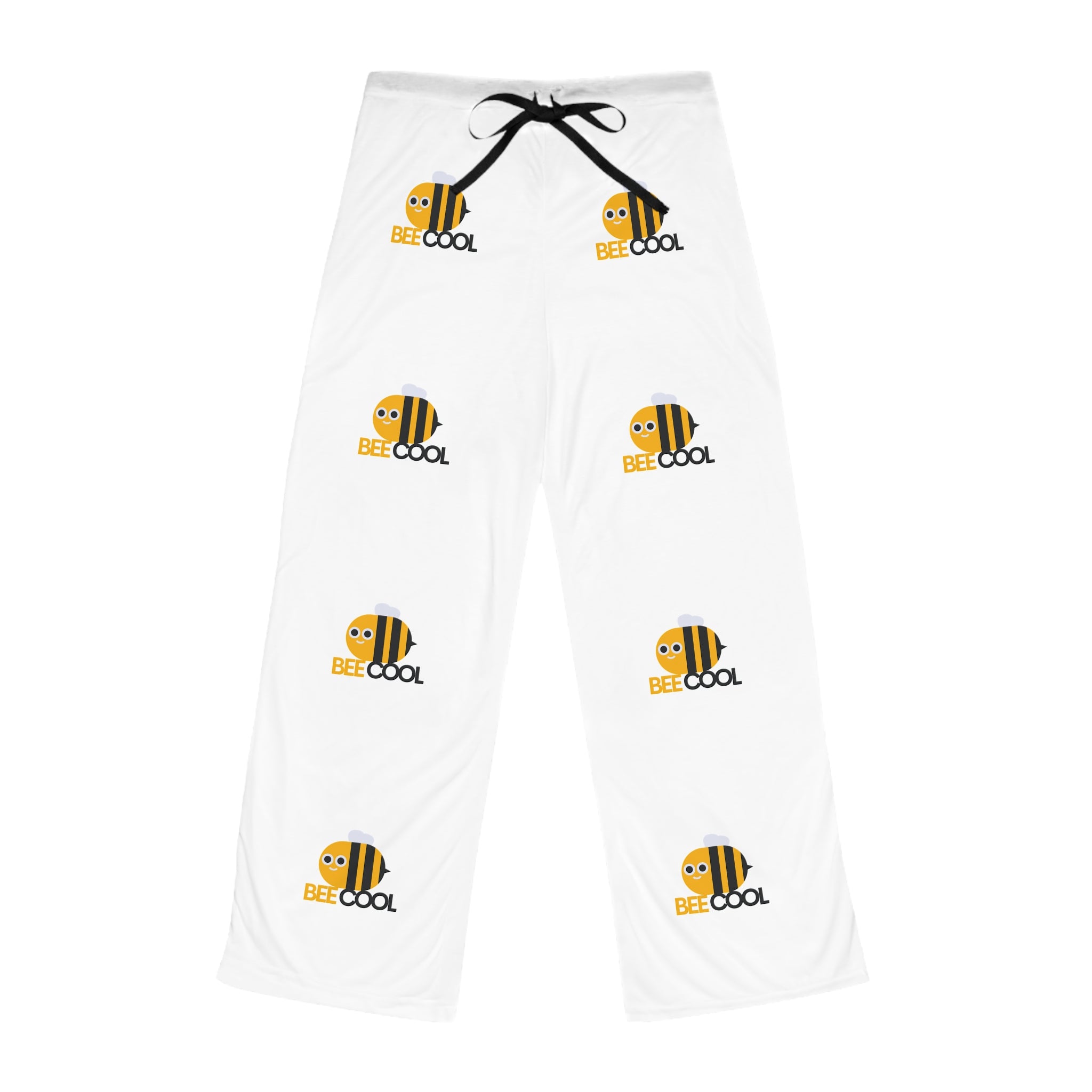 Bee Cool Women's Pajama Pants — Cute Bee Print Lounge Sleepwear