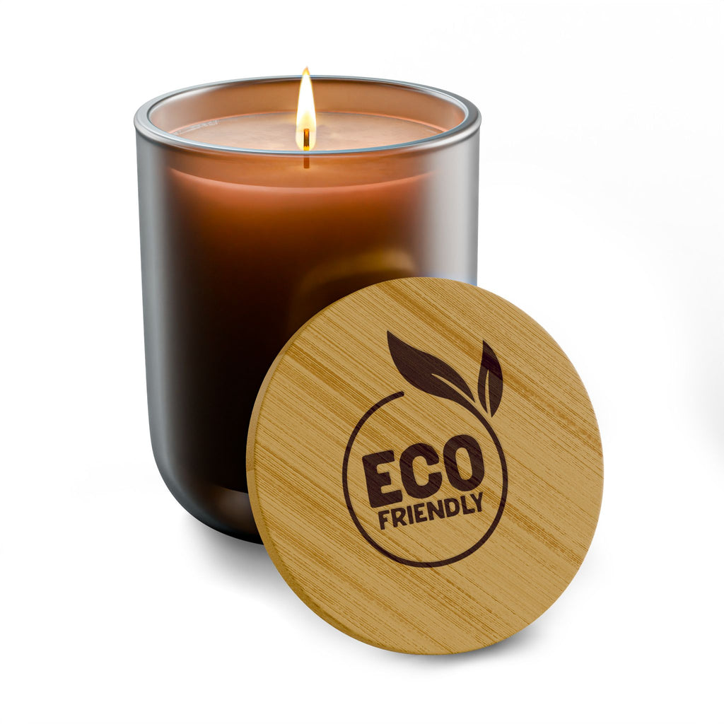 Eco-Friendly Scented Soy Candle - 14oz Engravable Bamboo Lid