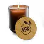 Eco-Friendly Scented Soy Candle - 14oz Engravable Bamboo Lid