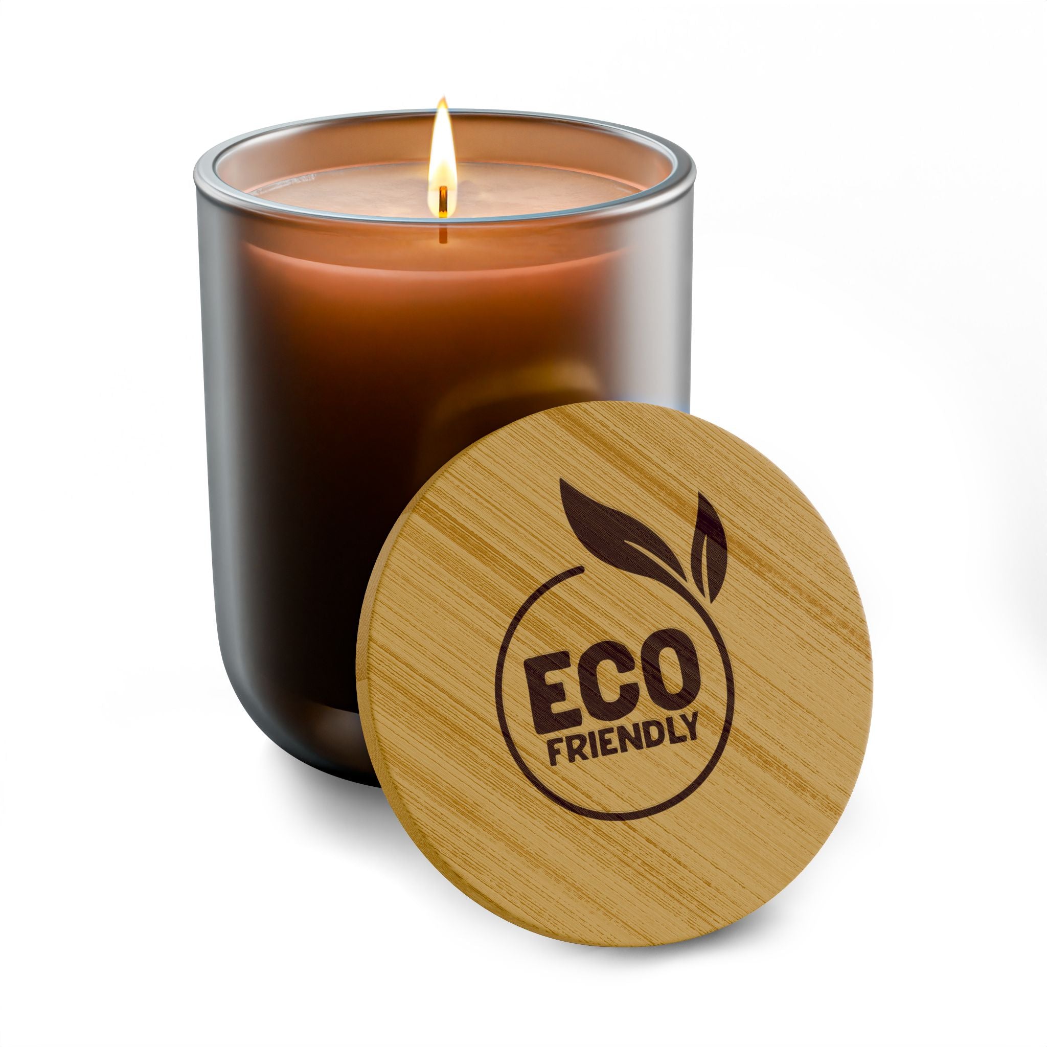 Eco-Friendly Scented Soy Candle - 14oz Engravable Bamboo Lid
