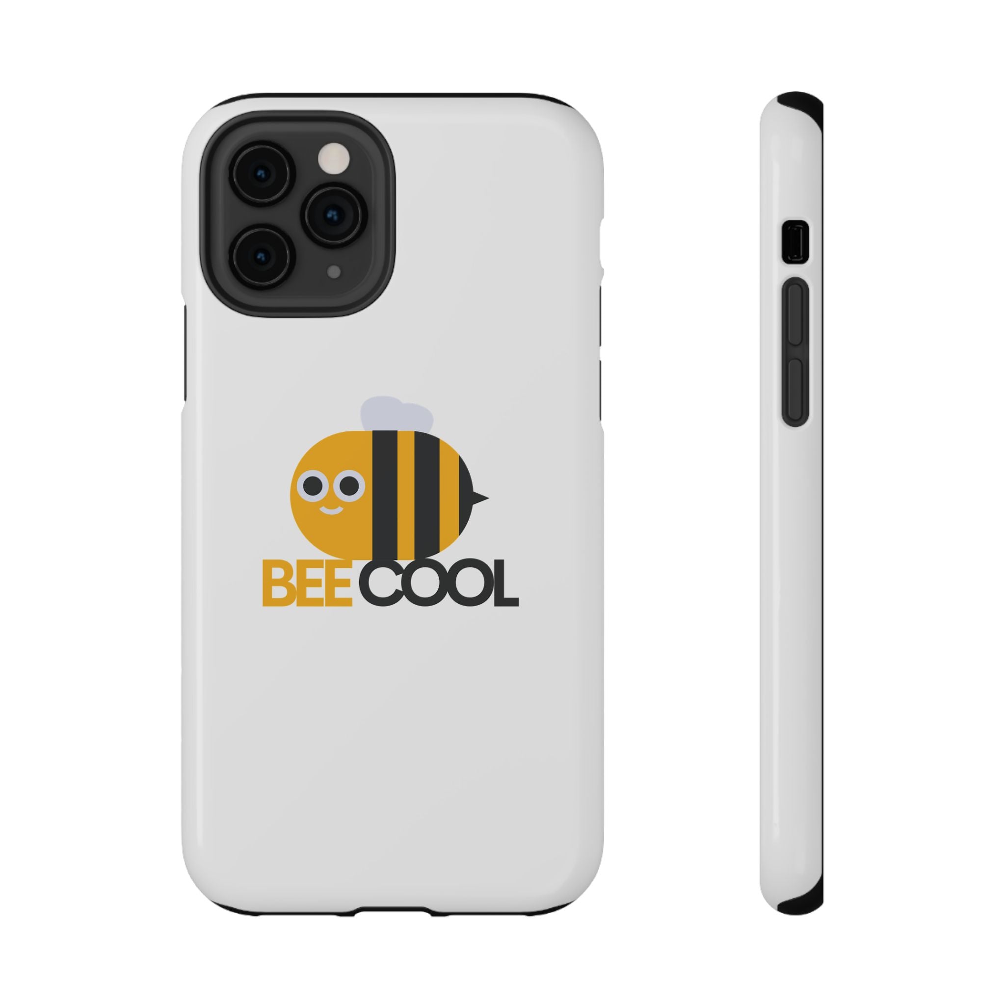 Bee Cool Phone Case, Impact-Resistant Case for Bee Lovers, Cute Bee Phone Cover, Unique Gift for Nature Enthusiasts, Fun Spring Accessory