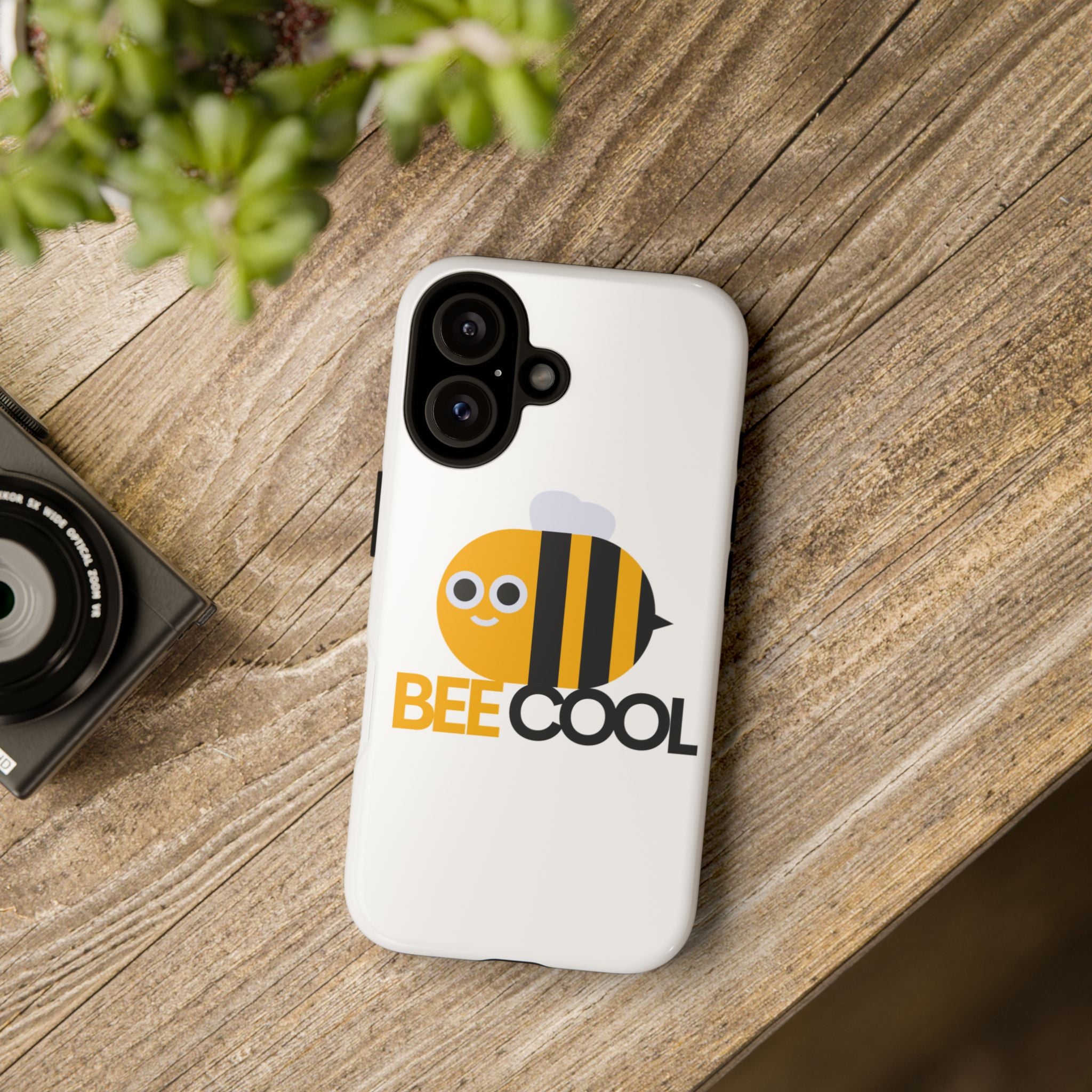 Bee Cool iPhone Case, Cute Bee Phone Cover, Fun Smartphone Protector, Unique Gift for Bee Lovers, Playful Tech Accessory