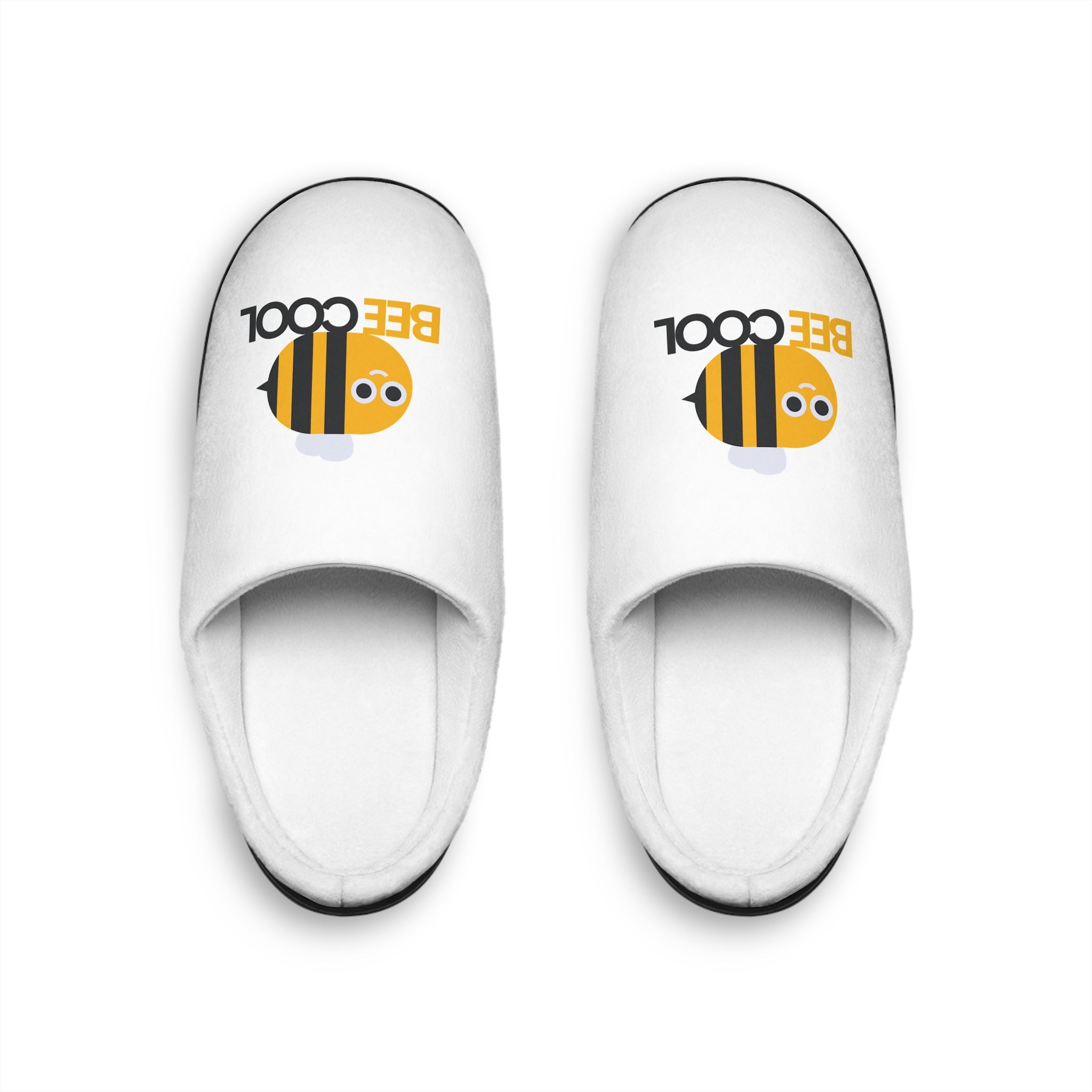 Bee Cool Men's Indoor Slippers | Cozy House Slippers, Funny Slippers for Gifts, Bee Lover Essentials, Unique Slipper Design
