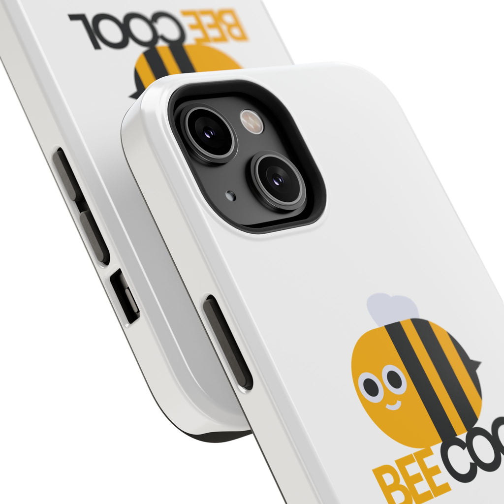 Bee Cool Phone Case, Impact-Resistant Case for Bee Lovers, Cute Bee Phone Cover, Unique Gift for Nature Enthusiasts, Fun Spring Accessory