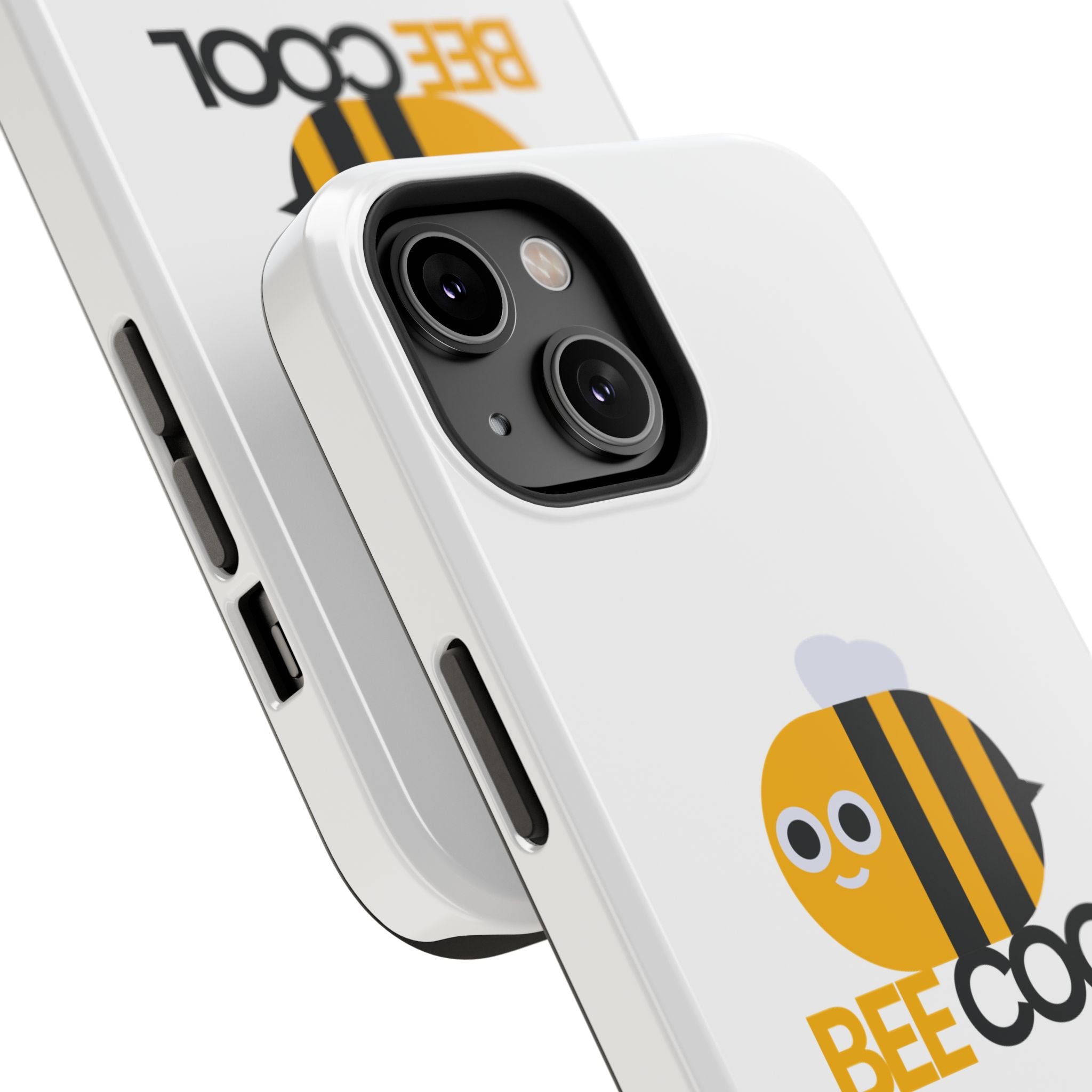 Bee Cool Phone Case, Impact-Resistant Case for Bee Lovers, Cute Bee Phone Cover, Unique Gift for Nature Enthusiasts, Fun Spring Accessory