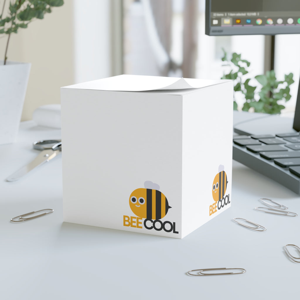 Bee Cool Note Cube - Fun Sticky Notepad for Creative Minds