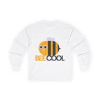 Bee Cool Long Sleeve Tee | Cute Bee Graphic Shirt for Kids and Adults | Perfect for Birthdays, Gifts, and Casual Wear