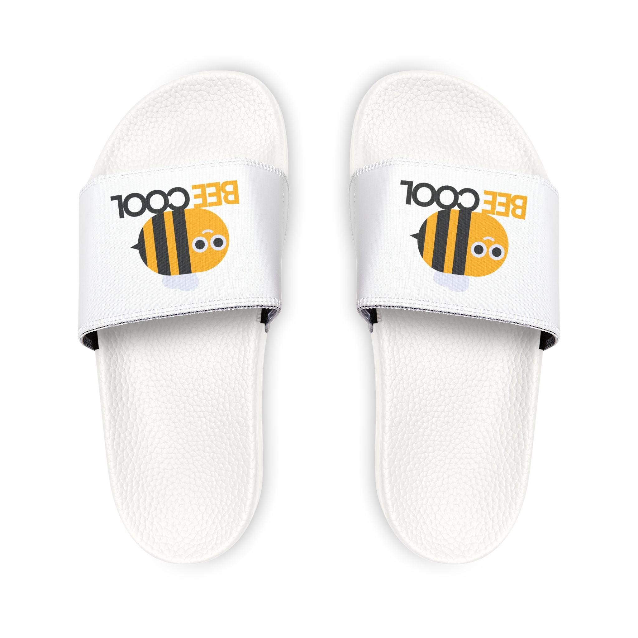 Bee Cool Youth Sandals, Summer Beach Footwear, Kid's Slide Sandals, Cute Outdoor Shoes, Vacation Essentials