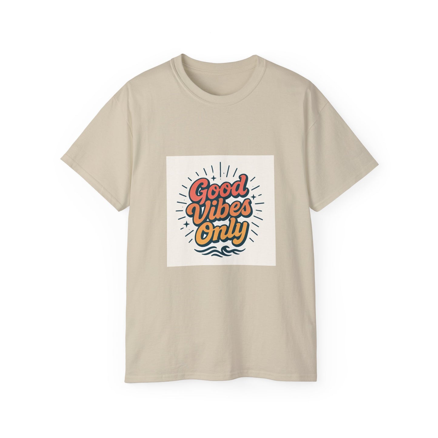 Good Vibes Only Tee, Unisex Cotton Shirt for Casual Wear, Summer Vibe T-Shirt, Perfect Gift for Friends, Positive Energy Top