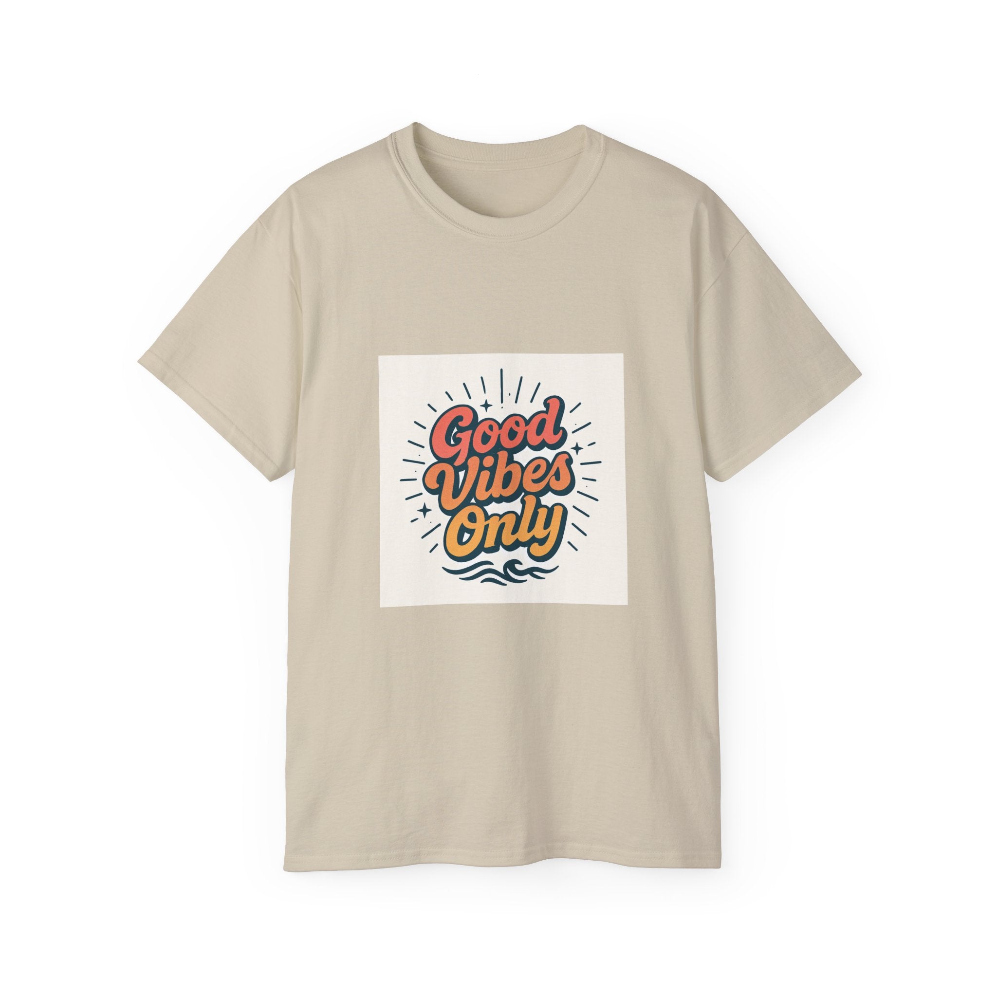 Good Vibes Only Tee, Unisex Cotton Shirt for Casual Wear, Summer Vibe T-Shirt, Perfect Gift for Friends, Positive Energy Top