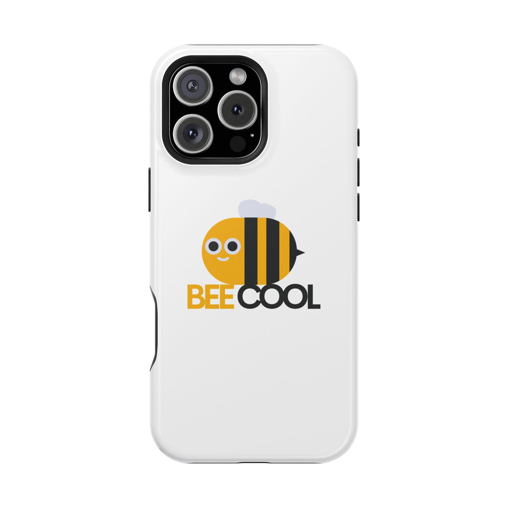 Bee Cool Phone Case, Impact-Resistant Case for Bee Lovers, Cute Bee Phone Cover, Unique Gift for Nature Enthusiasts, Fun Spring Accessory