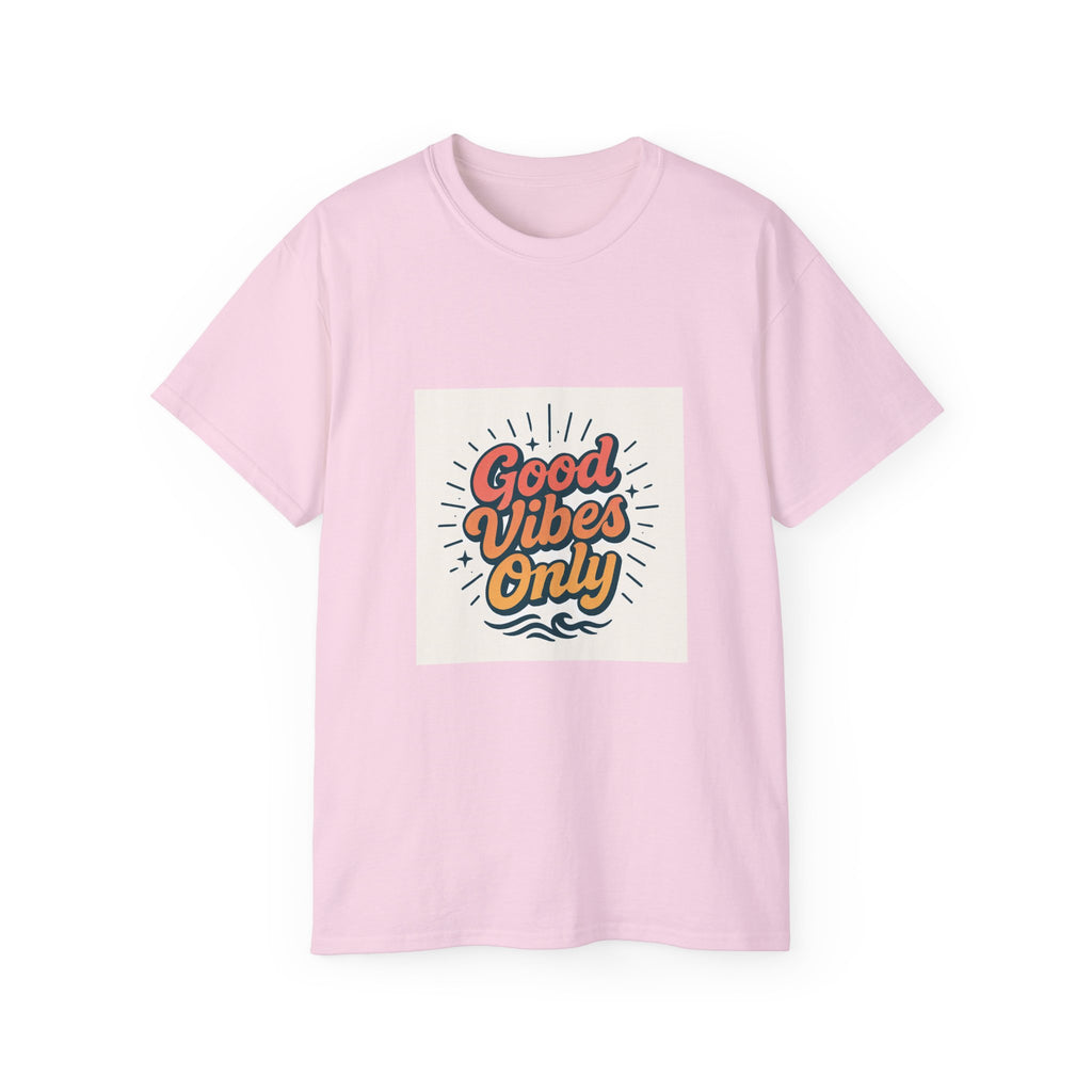 Good Vibes Only Tee, Unisex Cotton Shirt for Casual Wear, Summer Vibe T-Shirt, Perfect Gift for Friends, Positive Energy Top