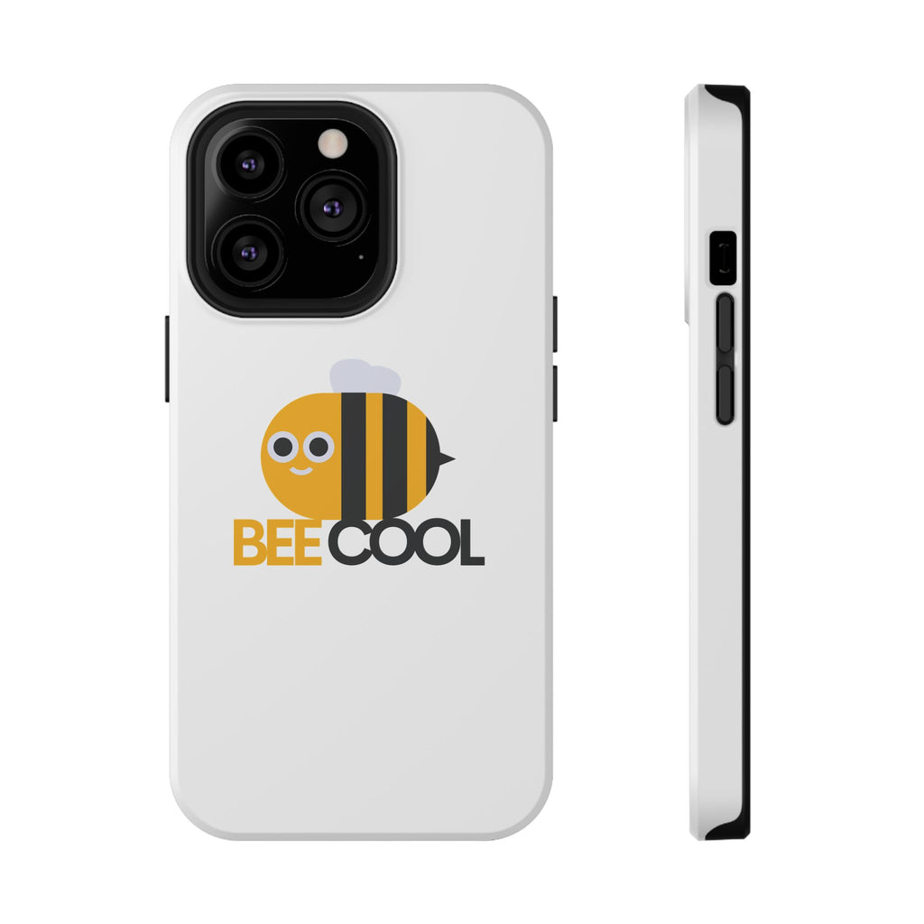 Bee Cool Phone Case, Impact-Resistant Case for Bee Lovers, Cute Bee Phone Cover, Unique Gift for Nature Enthusiasts, Fun Spring Accessory