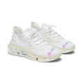 Mesh Sneakers — White Heart Candy Print Athletic Shoes