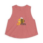 Bee Cool Crop Top — Cute Bumblebee Graphic Women's Tank
