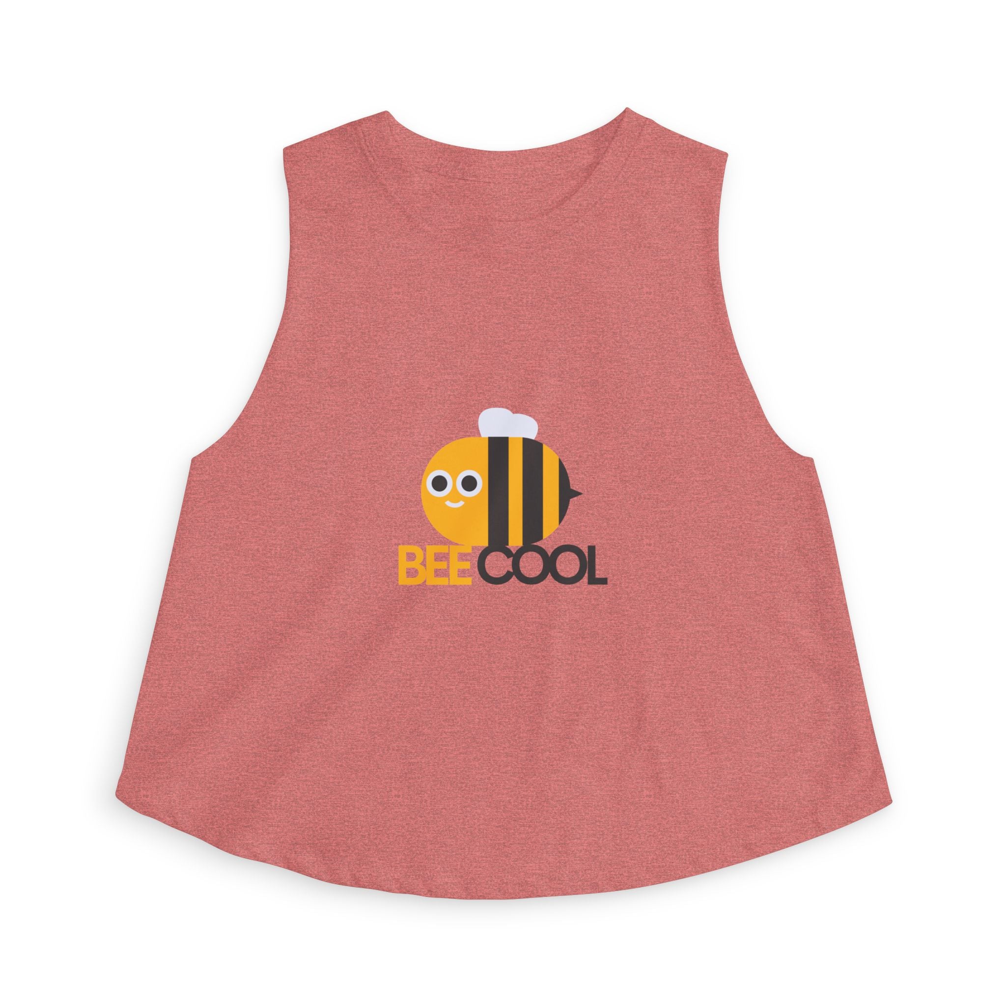Bee Cool Crop Top — Cute Bumblebee Graphic Women's Tank