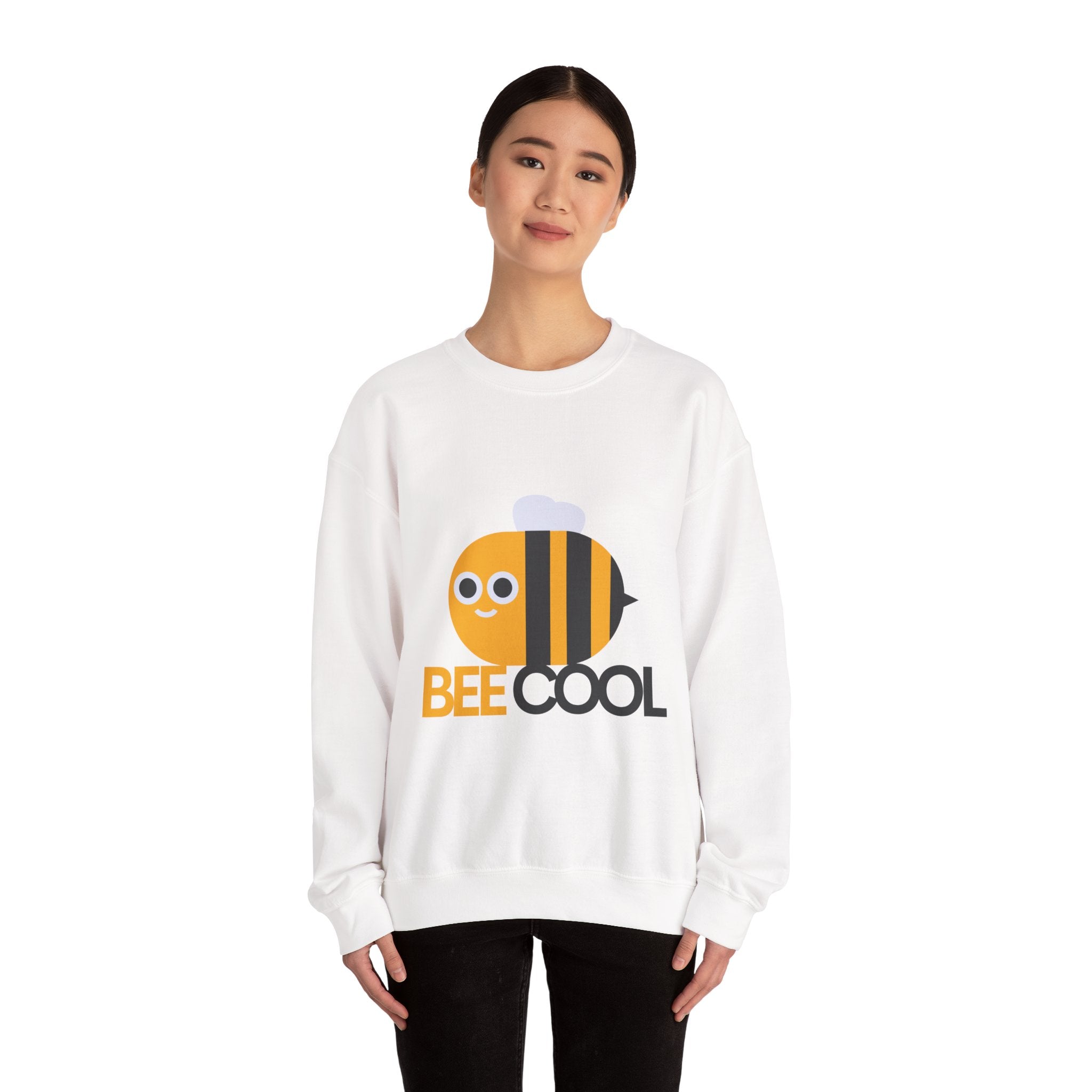 Bee Cool Unisex Sweatshirt, Cozy Crewneck, Cute Gift for Bee Lovers, Birthday Present, Summer Vibe Apparel