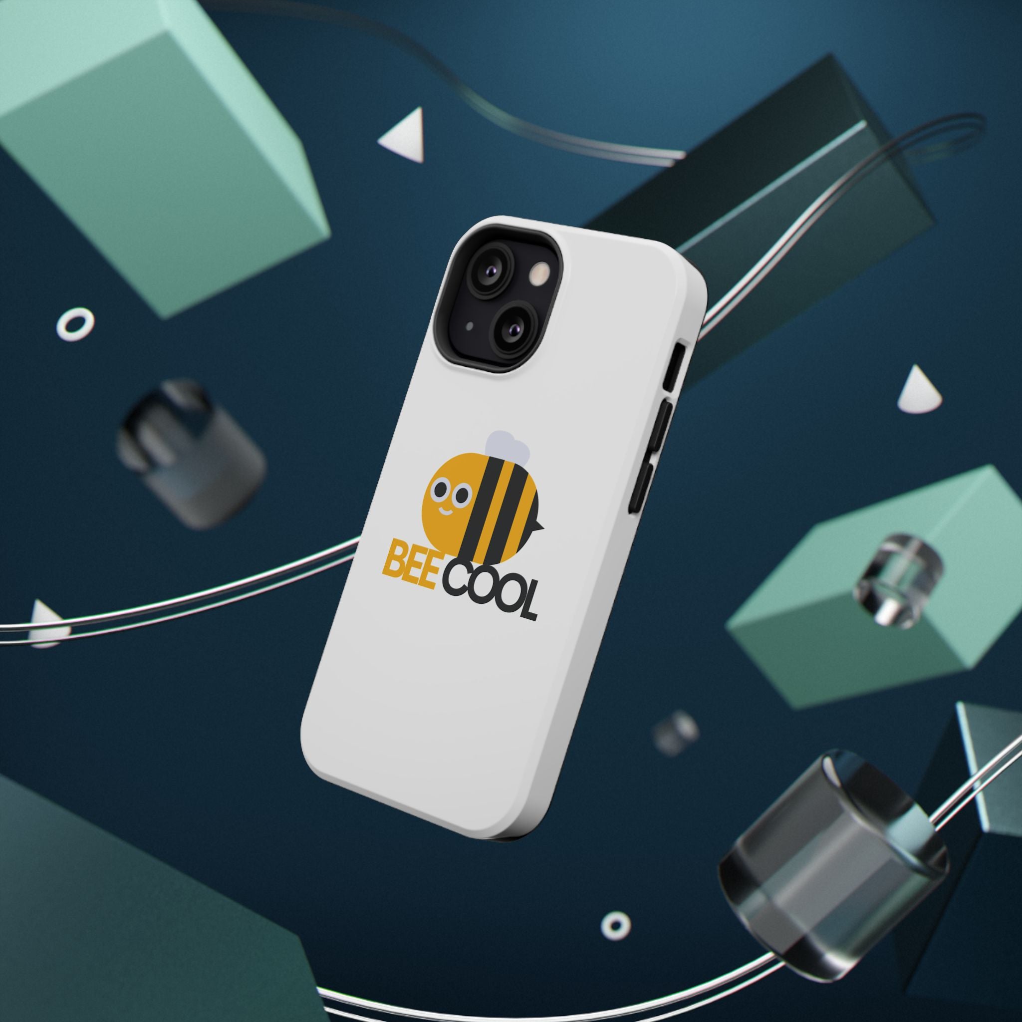 Bee Cool Phone Case, Impact-Resistant Case for Bee Lovers, Cute Bee Phone Cover, Unique Gift for Nature Enthusiasts, Fun Spring Accessory